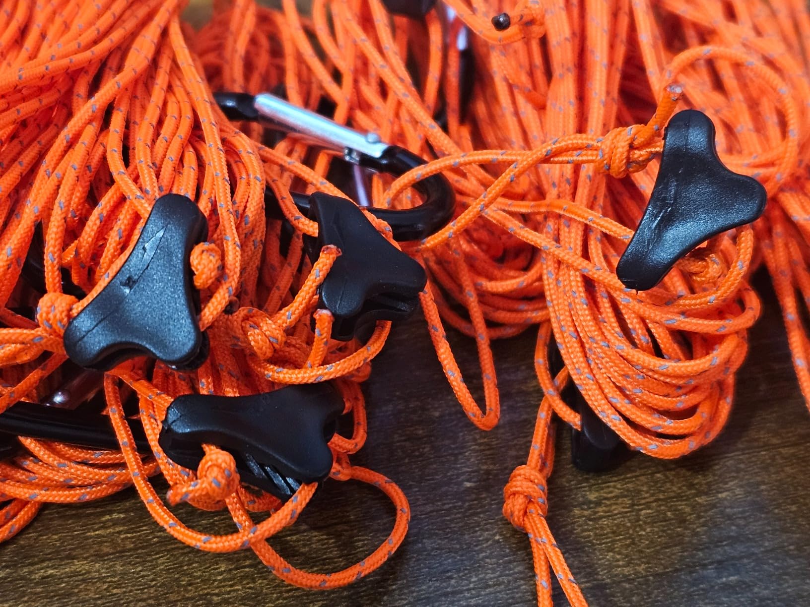 1.8mm Fluorescent Reflective Guyline Tent Rope Camping Cord Paracord, 65 Feet customer photo 2