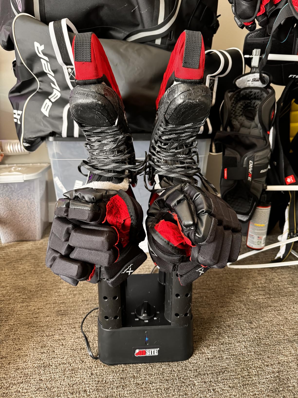 JobSite Boot Dryer - Mighty Dry with Heat Blower Fan - Fast Glove & Shoe Dryer - Helps Reduce Odor customer photo 1