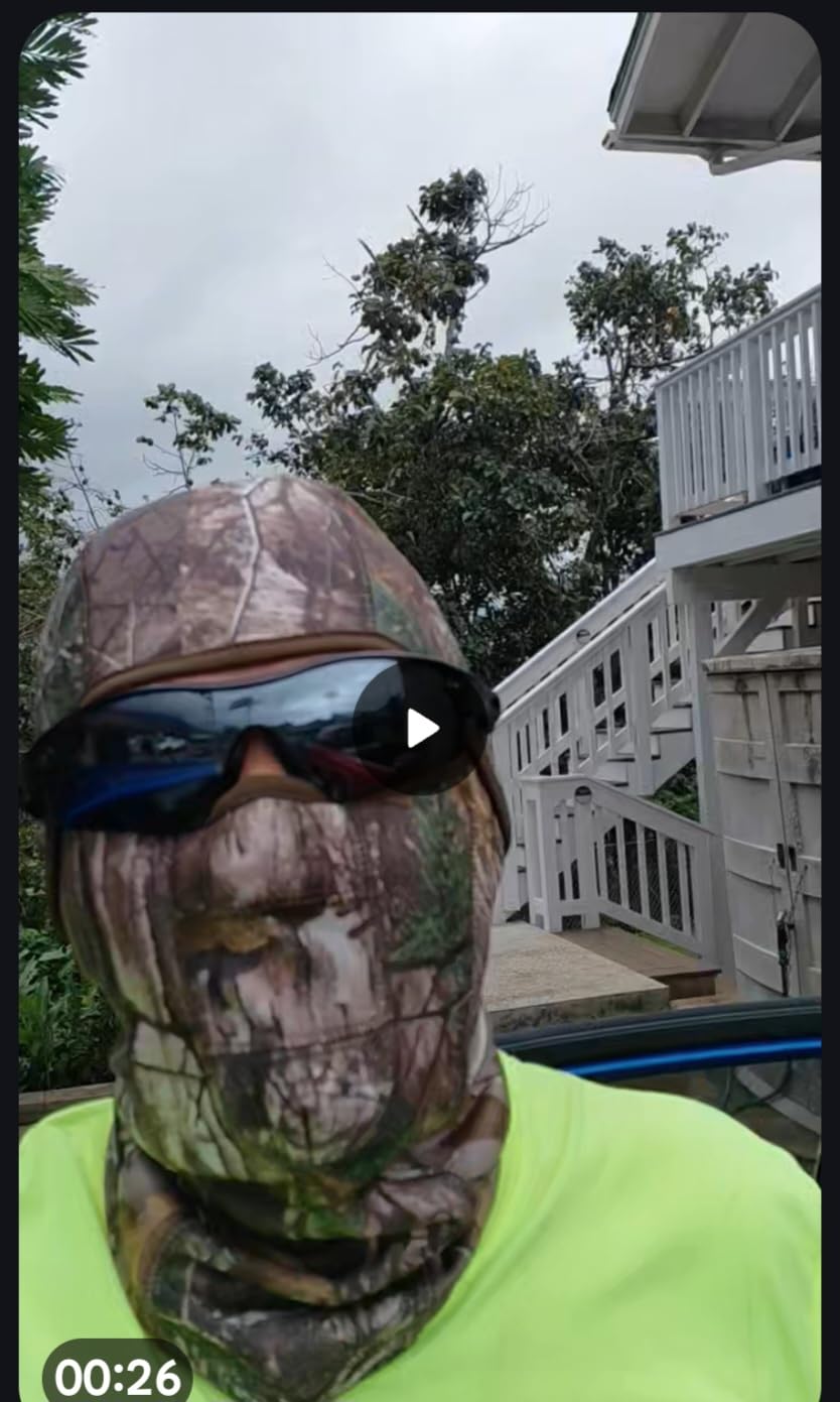 Ergodyne - 16833 N-Ferno 6823 Balaclava Ski Mask, Wind-Resistant Camo Face Mask, Hinged Design to Wear as Neck Gaiter, RealTree Camouflage, One size customer photo 1