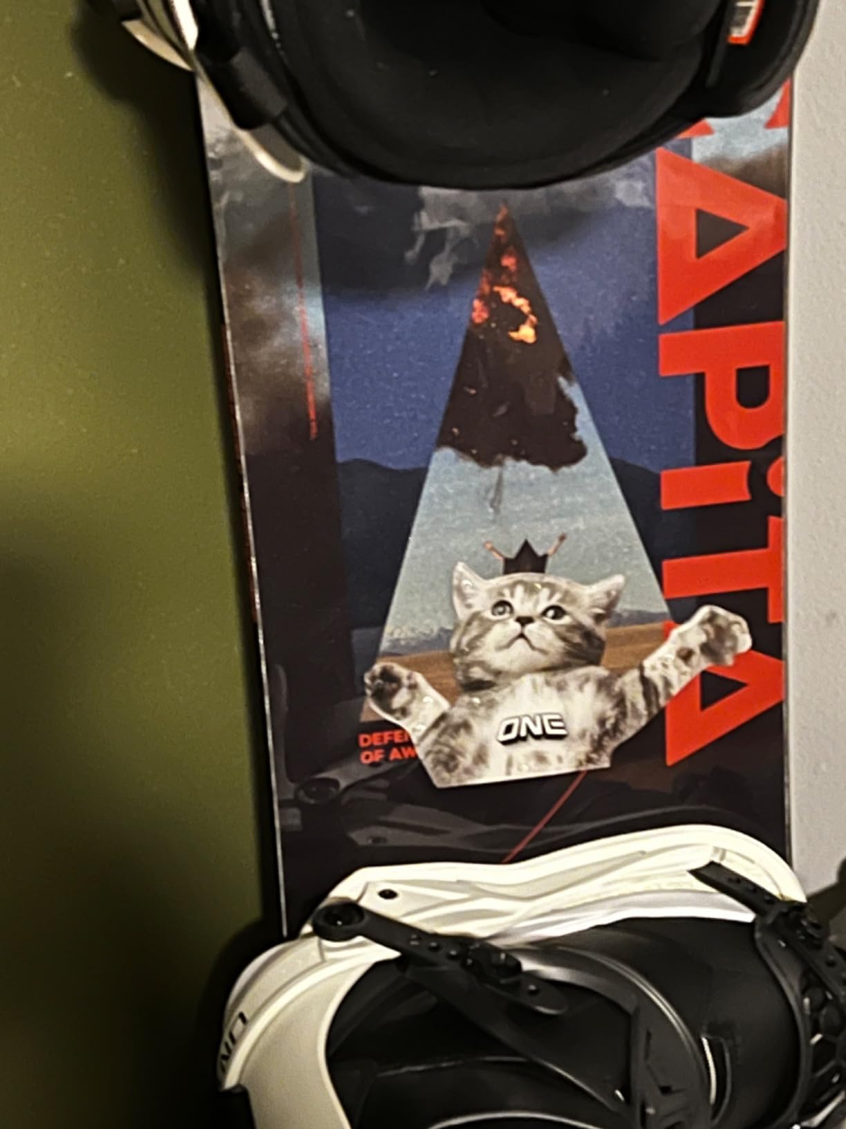 One Mfg Flying Cat Snowboard Stomp Pad 6