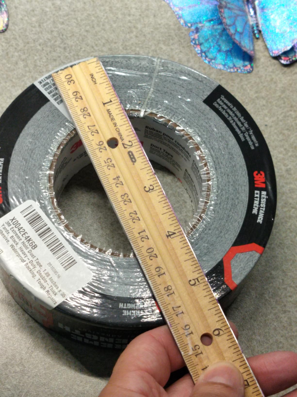 3M Extreme Hold Duct Tape, 1.88 Inches x 35 Yards, Black, Heavy-Duty, Double-Thick Adhesive, Waterproof Backing, Tough Repairs customer photo 2