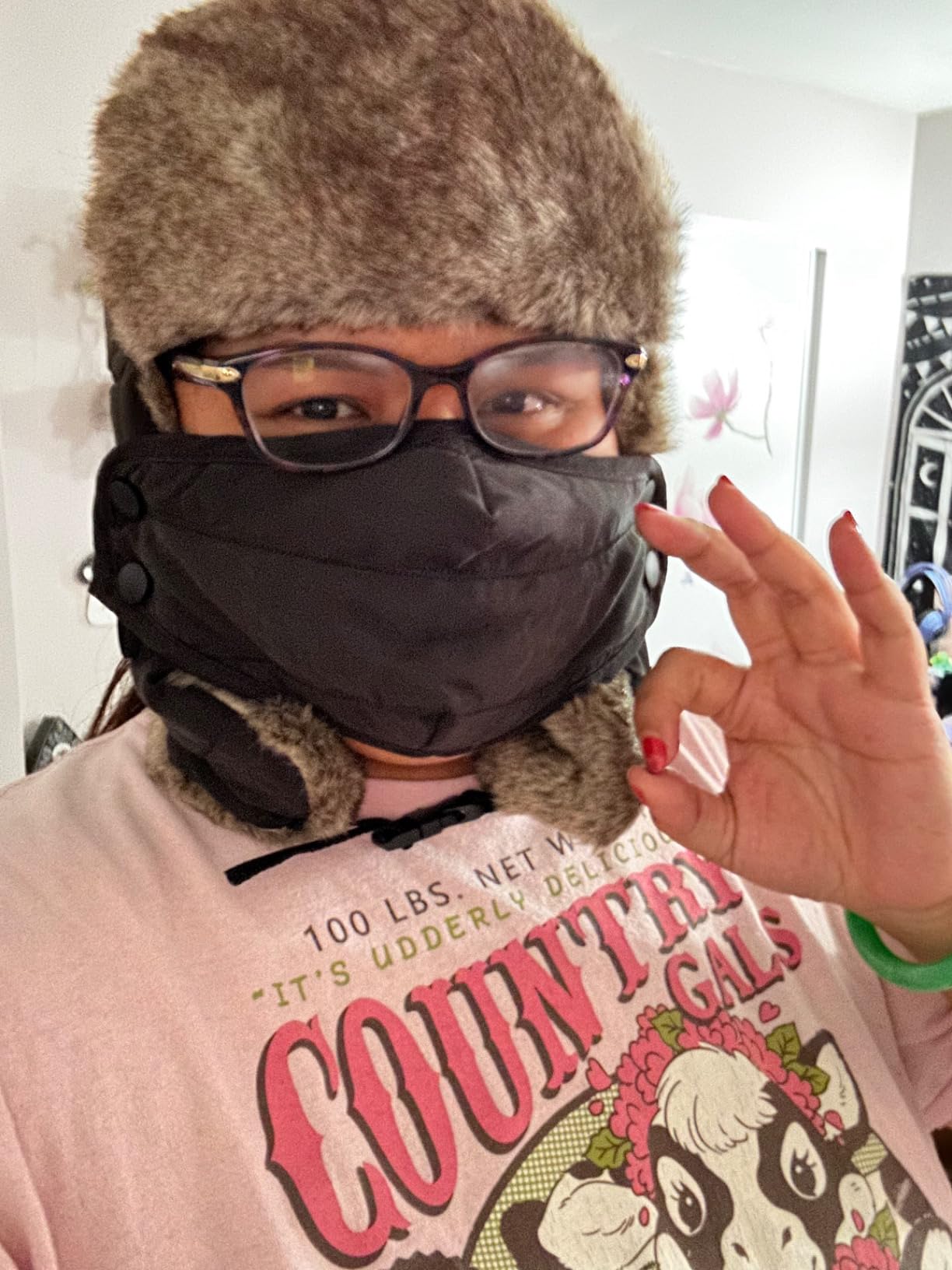 Men's Trooper Trapper Hat Warm Winter Hats with Removable Face Mask Earflaps Faux Fur Hunting Outdoor Hat customer photo 2