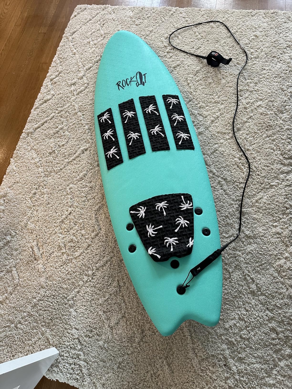 Ho Stevie! Premium Surfboard Traction Pad - Foot Won't Slip - 3 Piece, Full Size, Maximum Grip, Strongest 3M Adhesive customer photo 1