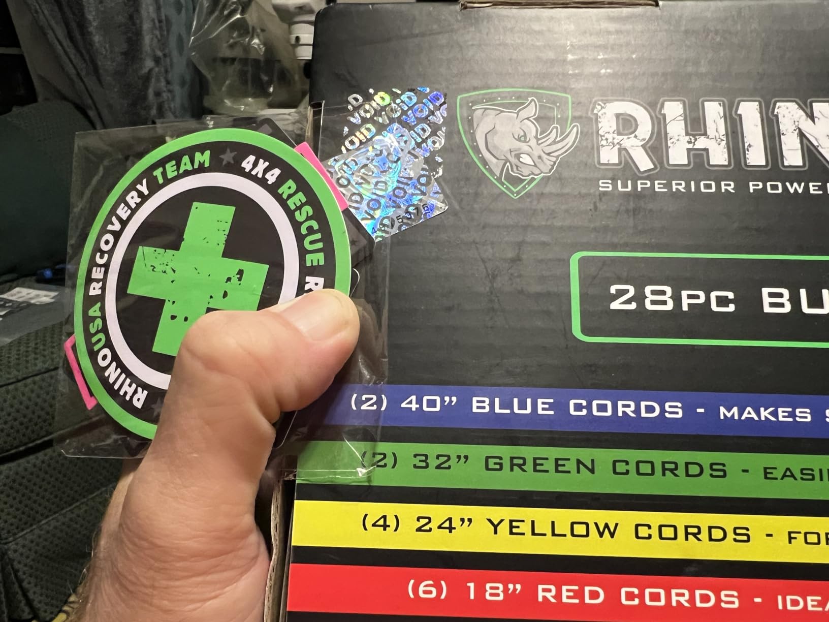 Rhino USA Bungee Cords with Hooks (28-Piece) - Heavy Duty Outdoor Assorted | Assorted Sizes Short to Long. Color Coded. 4 Tarp Clips, Ball Bungees & Drawstring Bag. UV & Weather Resistant. customer photo 2