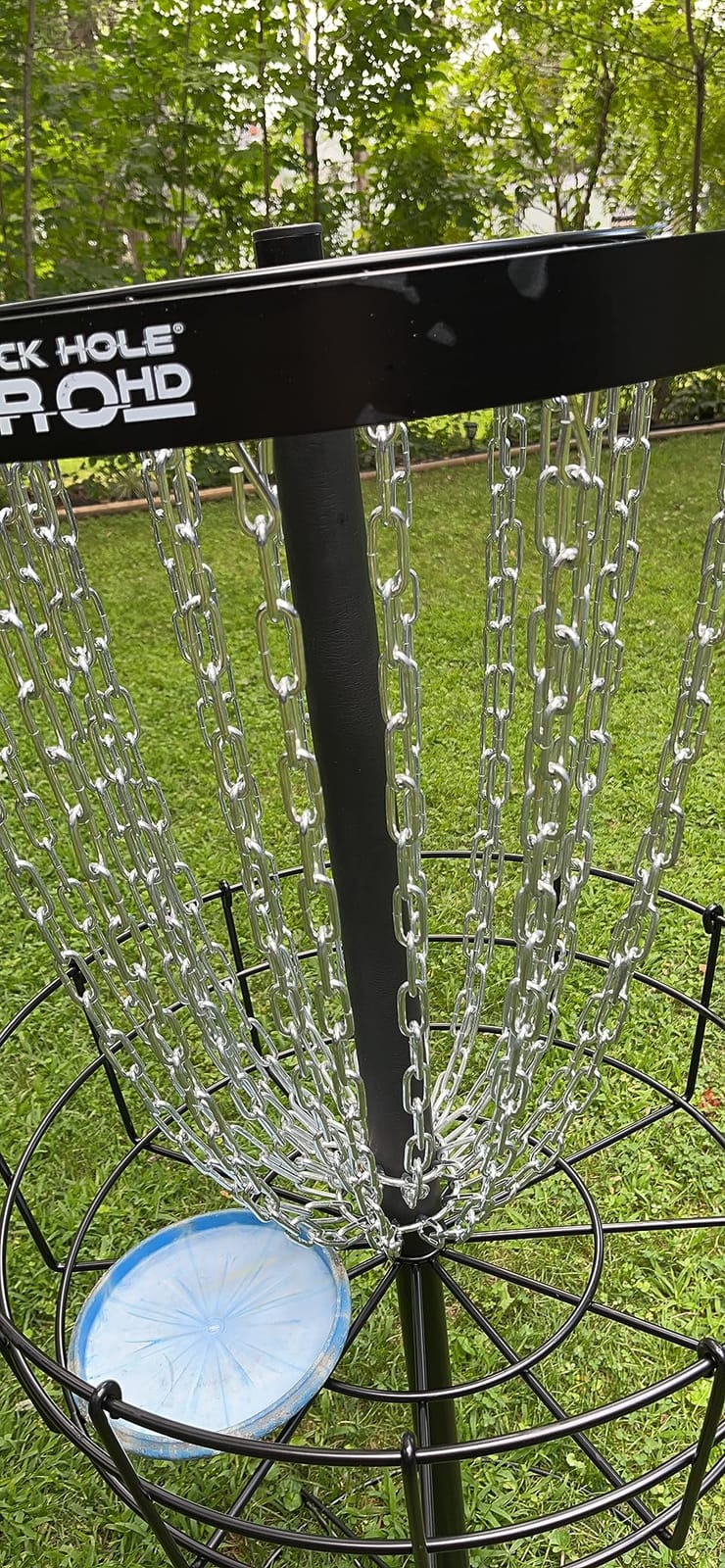 MVP Disc Sports Black Hole Pro HD 24-Chain Portable Disc Golf Basket Target customer photo 1