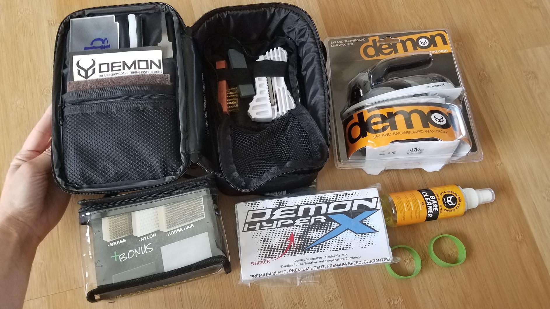 Demon Hyper Speed Ski & Snowboard Tune Kit with Iron, 1lb Wax Block & Base Cleaner customer photo 2