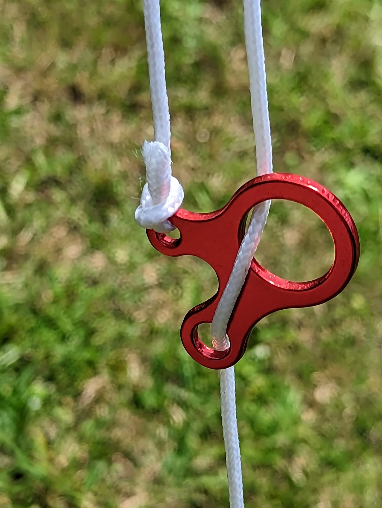 Pack of 10 Aluminum Guyline Wind Rope Buckle Cord Adjuster for Tent Camping Hiking Backpacking Outdoor Activity, Red customer photo 2