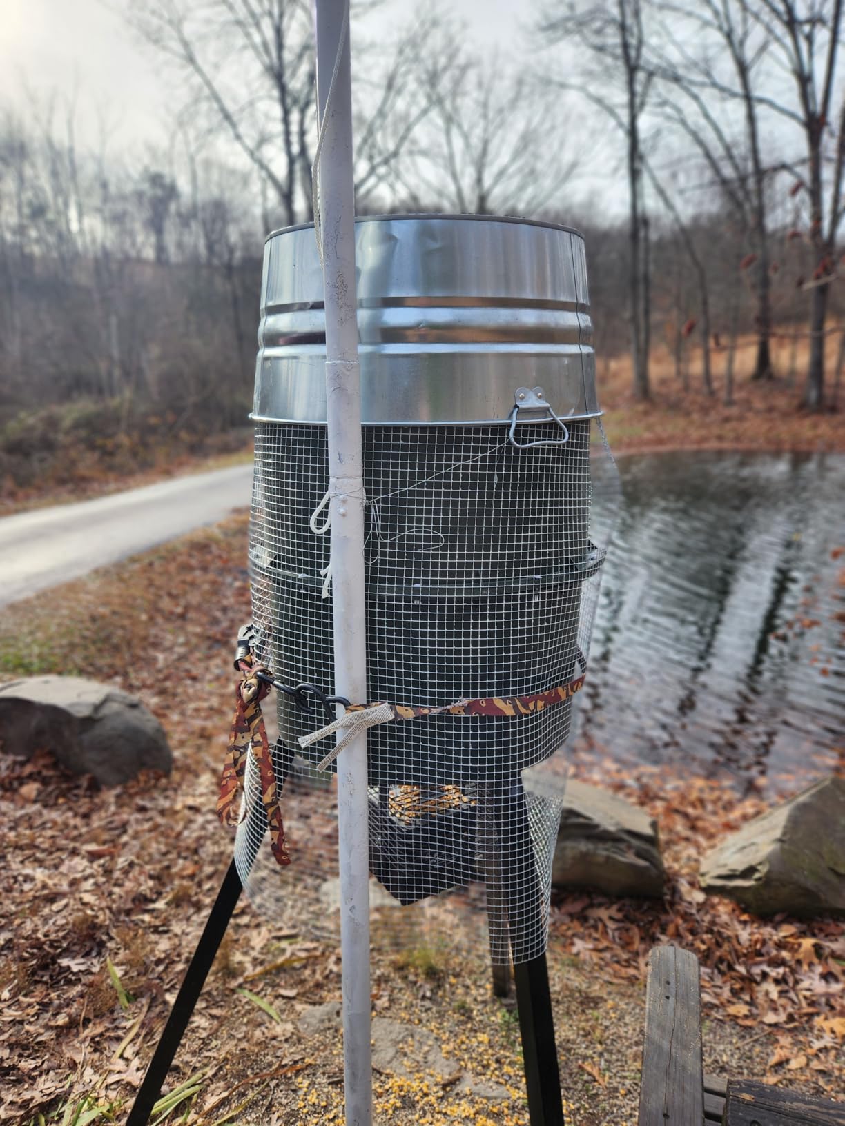 Wildgame Innovations Quick-Set Pro 270lb Game Feeder | Digital timer durable Varmint-Proof tripod Corn/Pellet deer hunting feeder, 1-6 available feed times & 50-feet radius customer photo 1