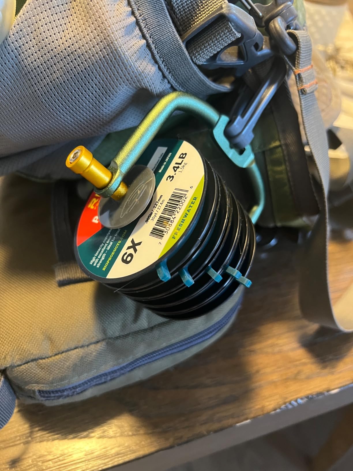 RIO Products Fly Fishing Tippet Head Gate, 2X-6X Powerflex Tippet, 30 Yard Spools, Clear customer photo 2