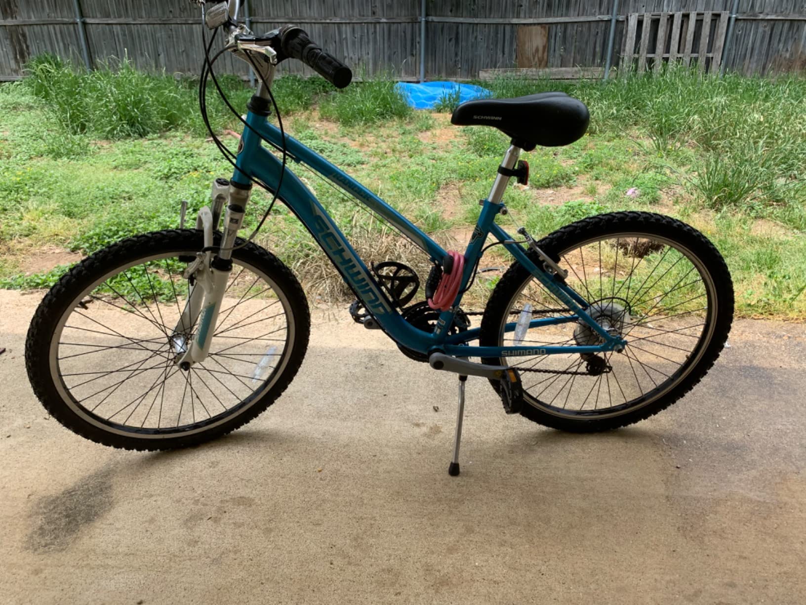 Schwinn Air Center Series or Basic Floor Pump, for a Range of Bikes, 100, 120 or 160 PSI, Soft Grip Handle, Dual Head for Schrader and Presta Valves, Manual Air Pump customer photo 1