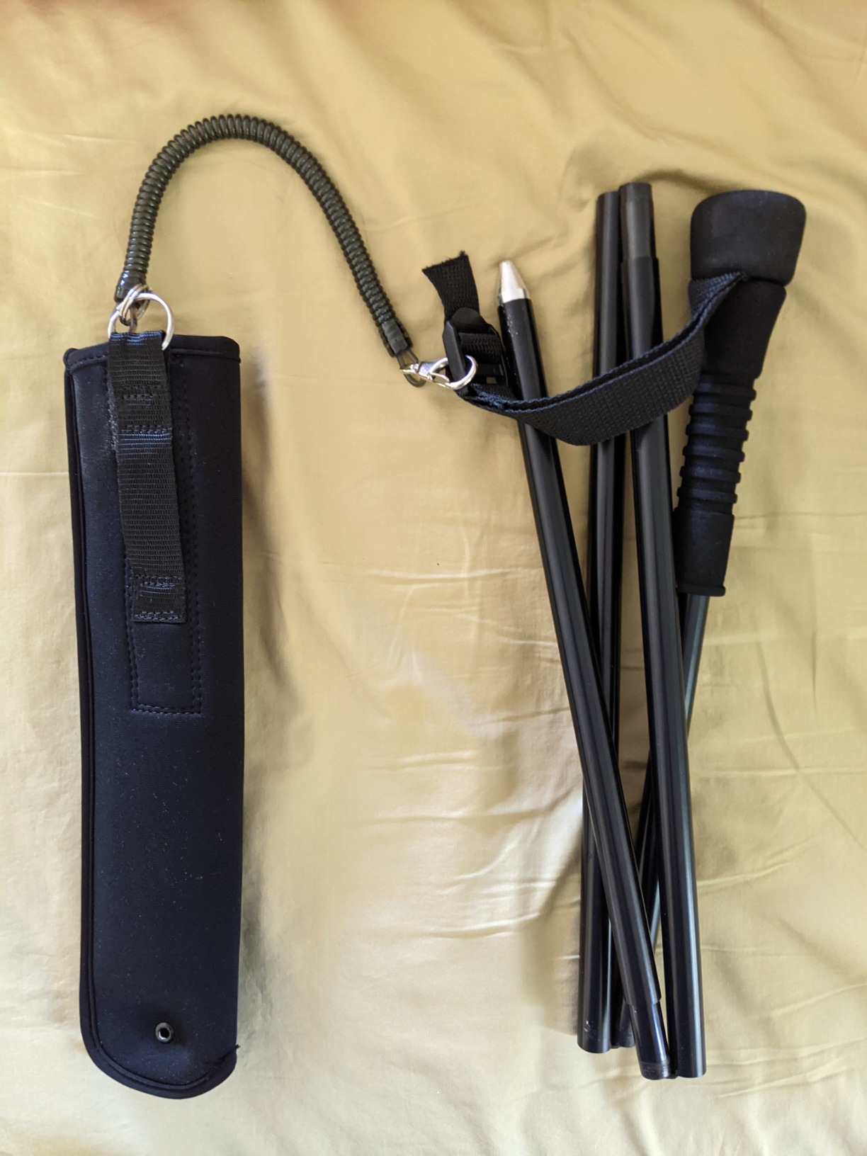 Aventik Foldable Wading Staff, T7075 Aluminum Body, Neoprene Sheath customer photo 1