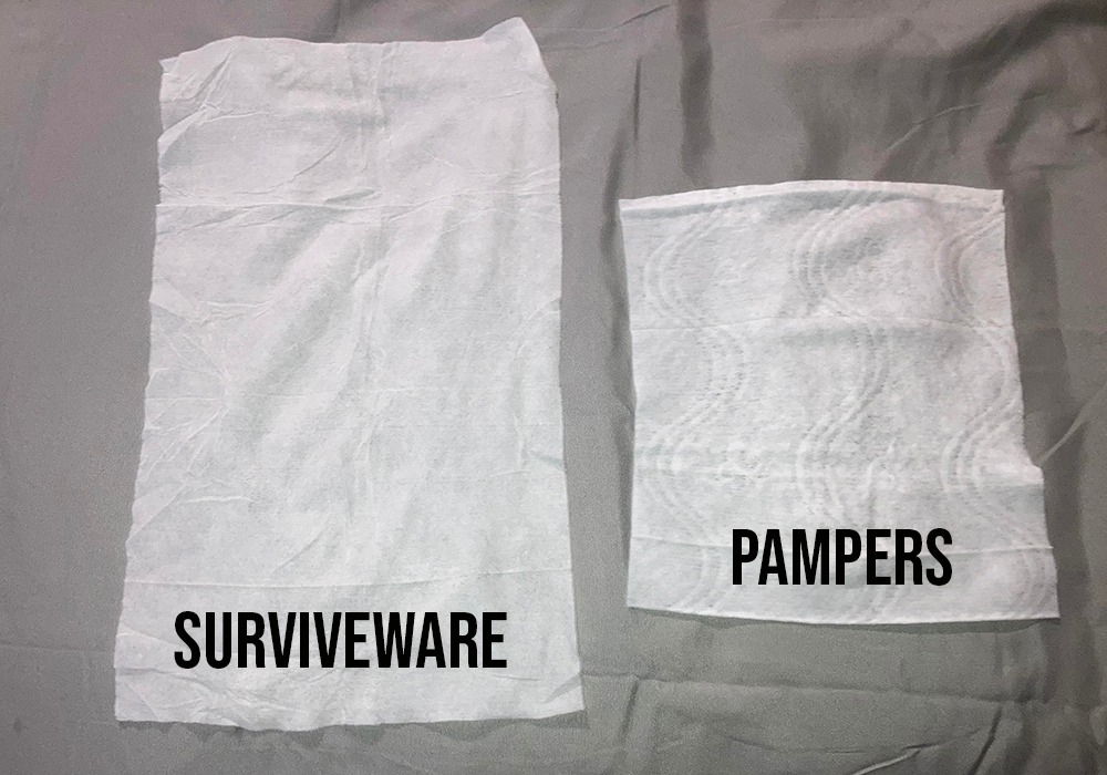 Surviveware Biodegradable Wipes Men or Women - Shower Wet Wipes | For Face, Body, Butt, Outdoors, Travel, Camping Post Workout, Total of 32 Wipes, 32 Count, Pack of 1 customer photo 1