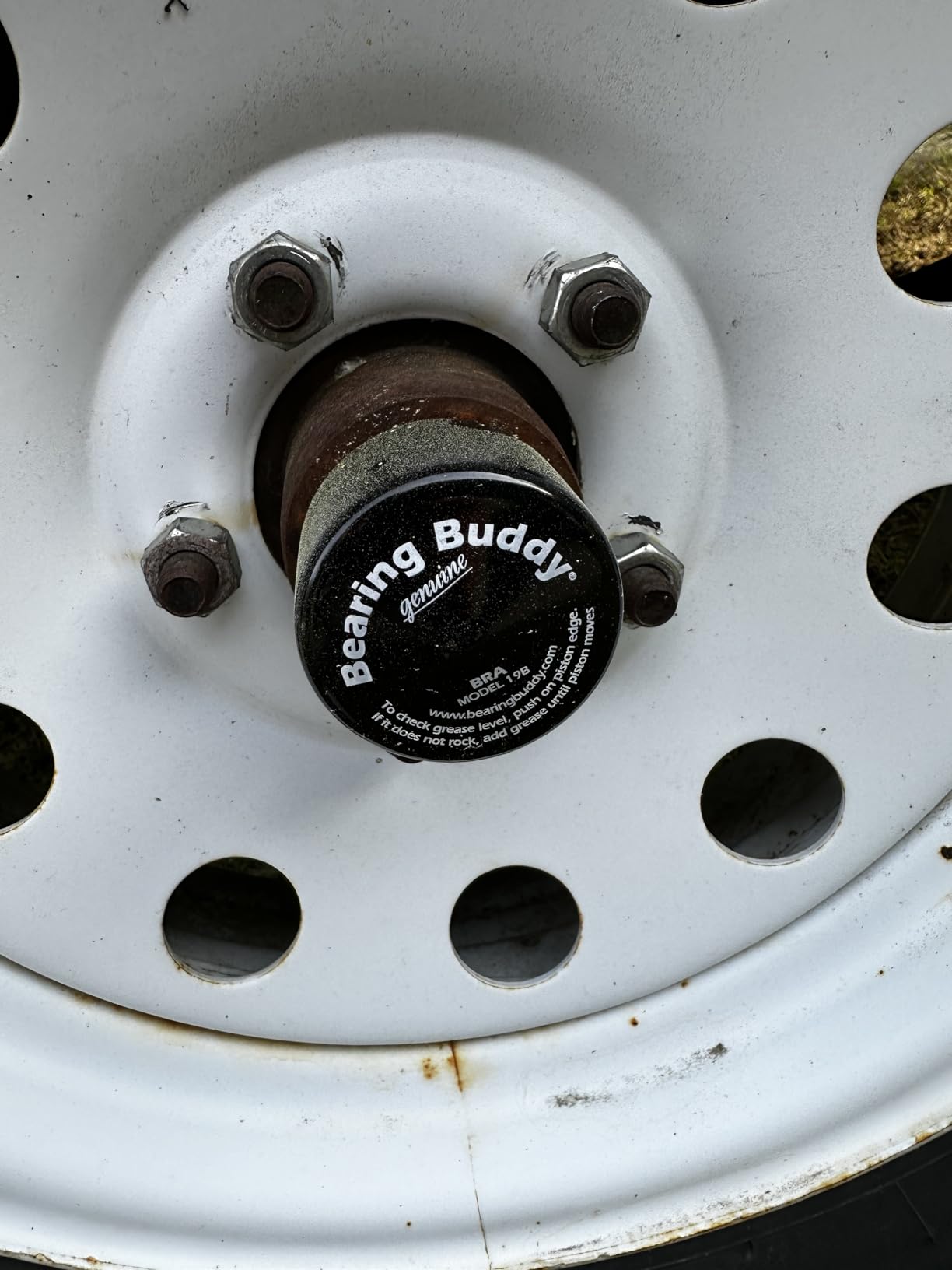 Bearing Buddy 1980A - USA-Made Chrome Plated Bearing Protector with 19B Bra & Blue Grease Indicator - Wheel Bearing Protectors for Boats, RVs, & More customer photo 2