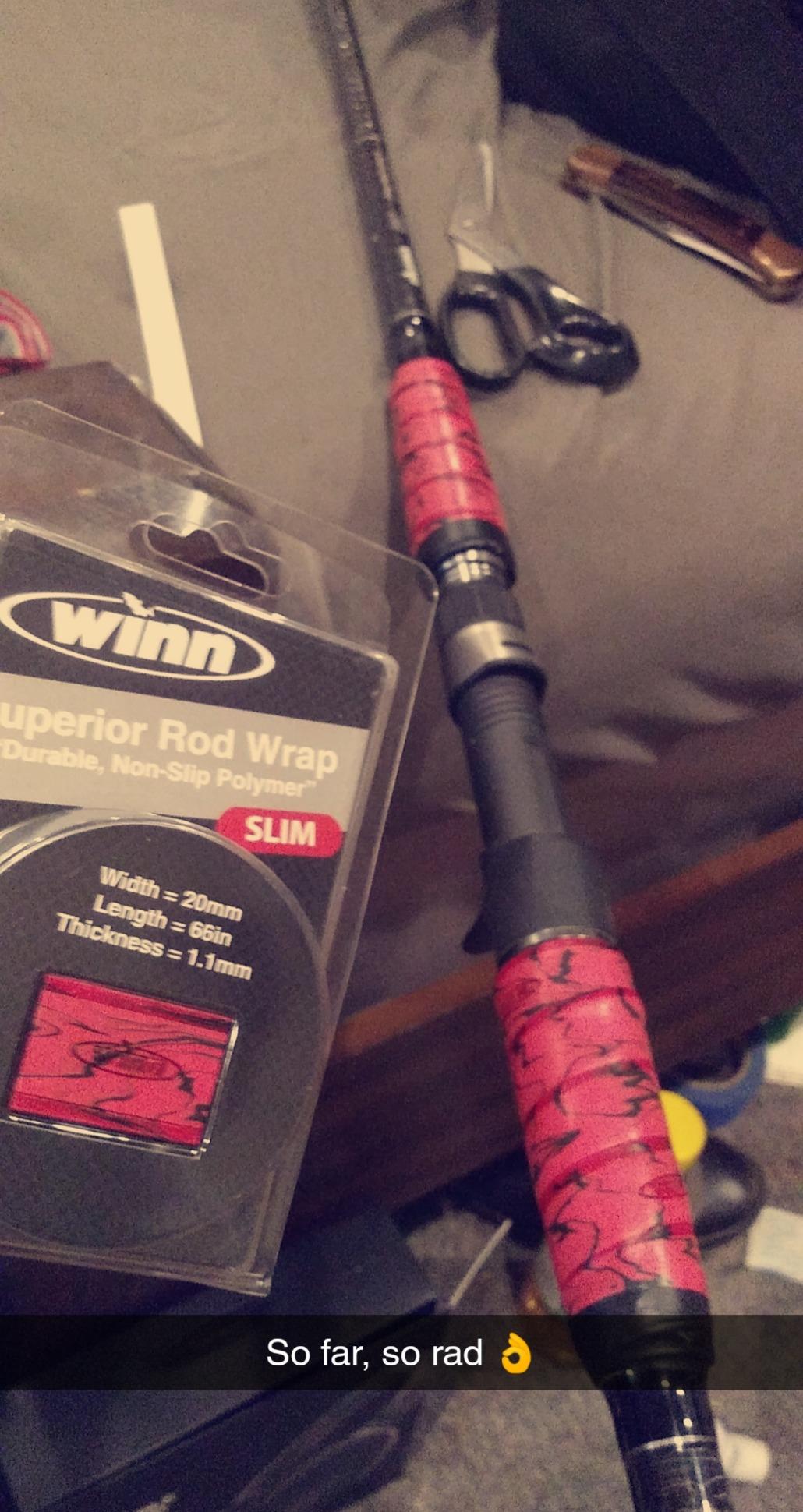 Winn Grips Fishing Rod Overwrap Tape, Durable Non-Slip Polymer customer photo 1
