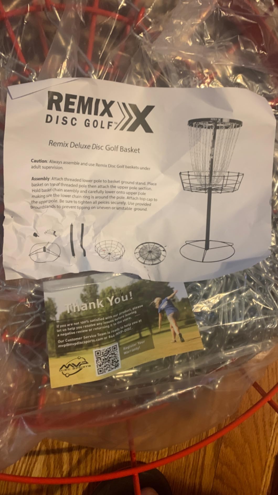 Remix Deluxe Practice Basket for Disc Golf - Choose Your Color and Style customer photo 2
