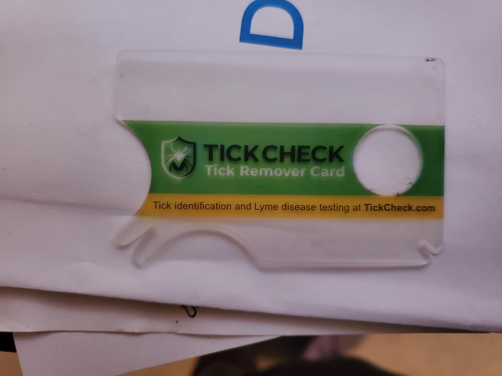 Tick Remover Card - Wallet Sized Tick Removal Tool with Free Tick ID Card & Testing Information - for People, Dogs, Cats (2 Cards) customer photo 2