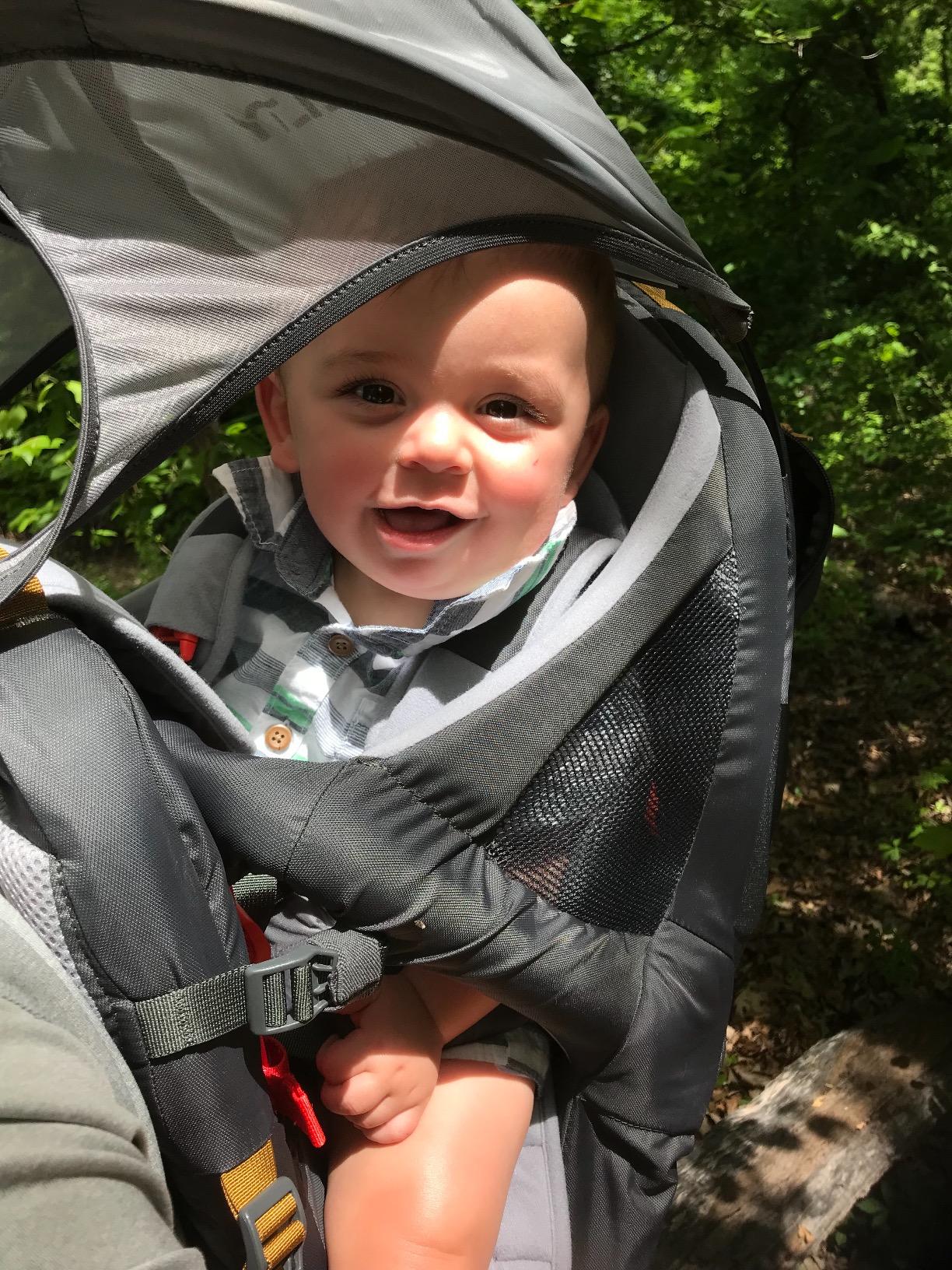 Kelty Journey PerfectFit Child Carrier Backpack | 5 Point Safety Harness, Fully Adjustable Suspension, Hipbelt, Large Zippered and Mesh Pockets, Max Load 48 llbs. customer photo 1