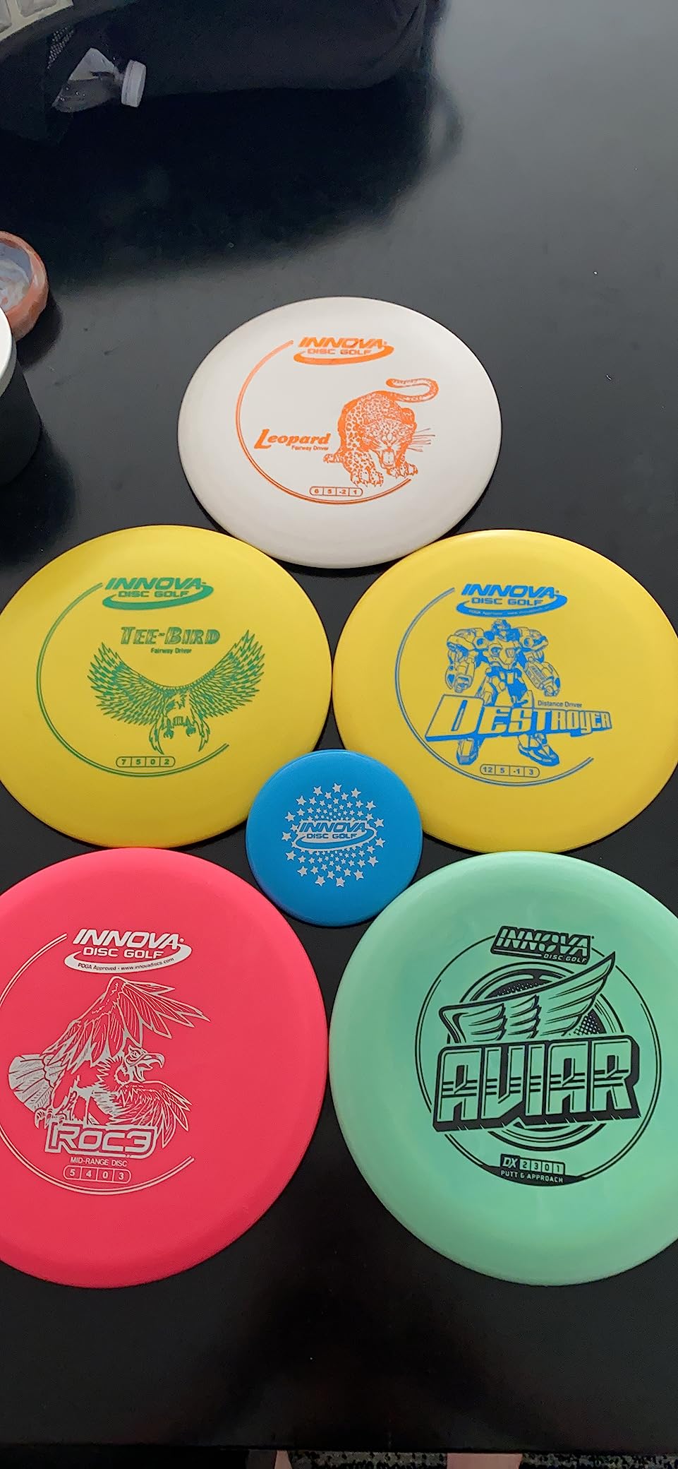 Innova Disc Golf Starter Set -Colors May Vary 160-180g - Includes Putter, Mid Range, 2X Fairway Drivers, Distance Driver, Mini Marker Beginner Disc Golf Set customer photo 1