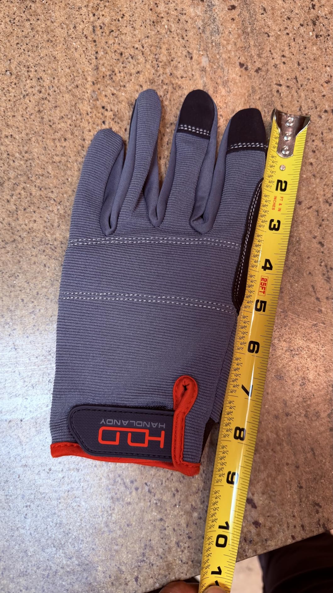 HANDLANDY Work Gloves for Men & Women, Utility Mechanic Working Gloves Touch Screen, Flexible Gardening Gloves for Yard customer photo 1