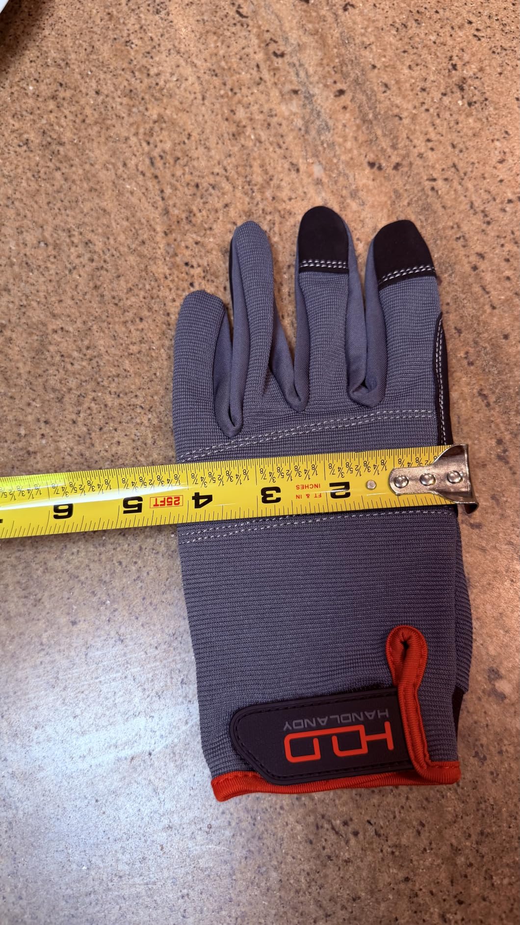 HANDLANDY Work Gloves for Men & Women, Utility Mechanic Working Gloves Touch Screen, Flexible Gardening Gloves for Yard customer photo 2