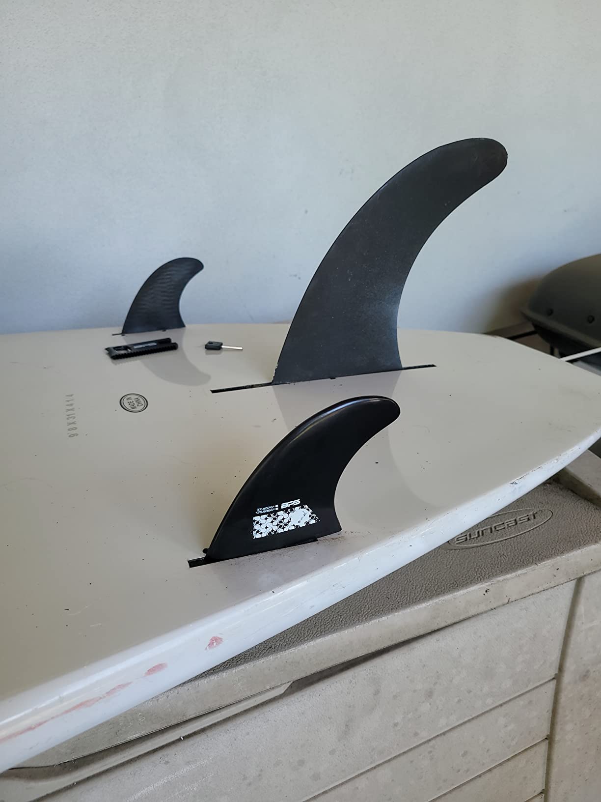 BPS New Zealand Side Bite Fins Fiberglass Reinforced Eco Surfboard Fins with 60% Recycled Nylon Plastic for Longboard, Surfboard, Shortboard FCS GL Style Fin Box customer photo 1