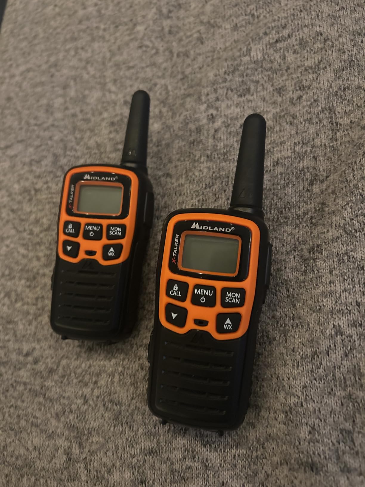 Midland -T51X3VP3 X-TALKER Walkie-Walkie - Long Range Two Way Radio for Camping Hiking Hand Held RZR FRS Compact Radio UTV communication NOAA Weather Scan - Black/Orange, 3 Radios customer photo 2