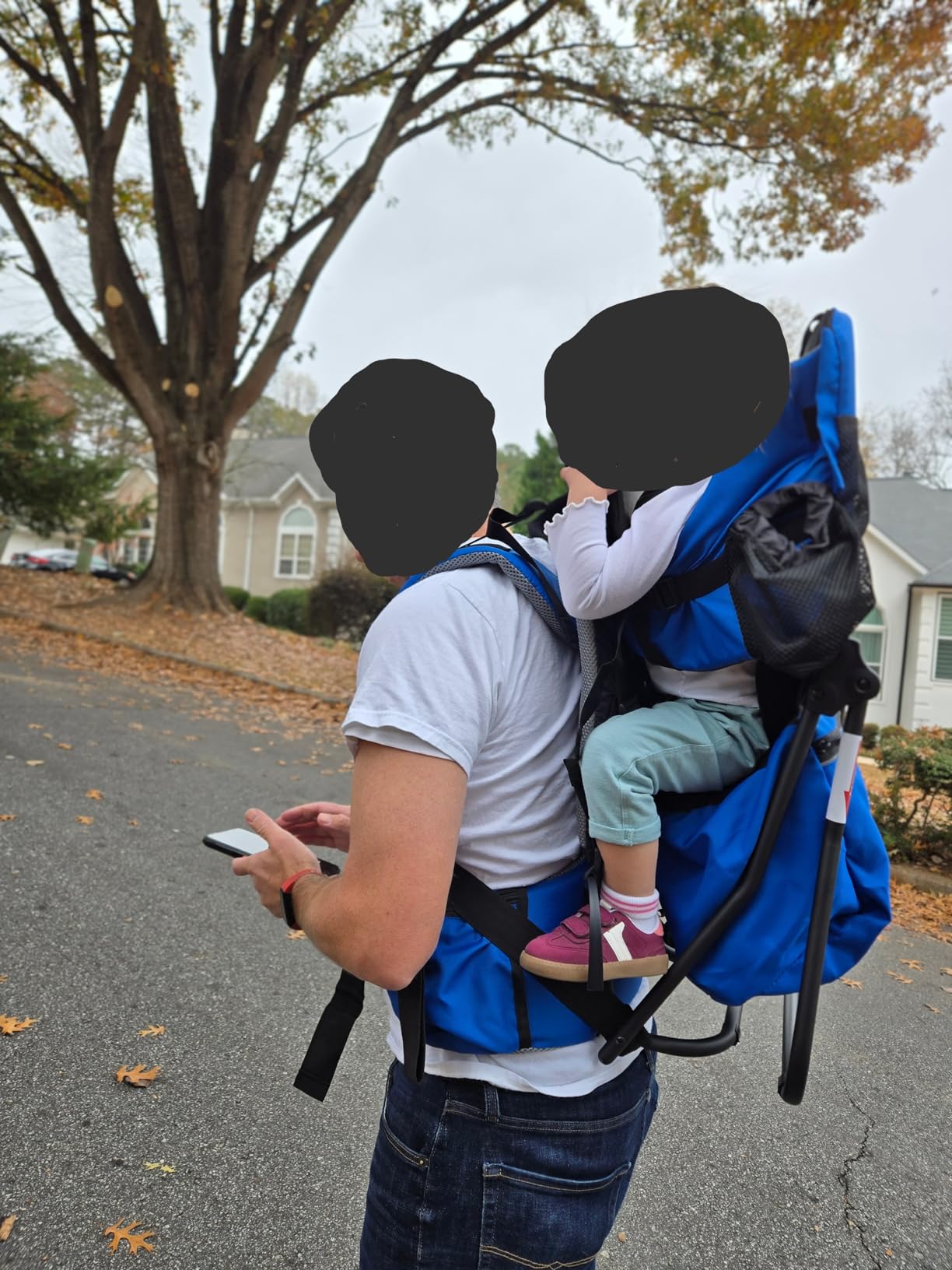 ClevrPlus Cross Country Baby Backpack Carrier, Grey, Toddler Hiking Backpack with Comfortable Seat, Adjustable Straps & Belt, Foldable Frame Lightweight Large Capacity Child Carrier for Outdoor customer photo 1
