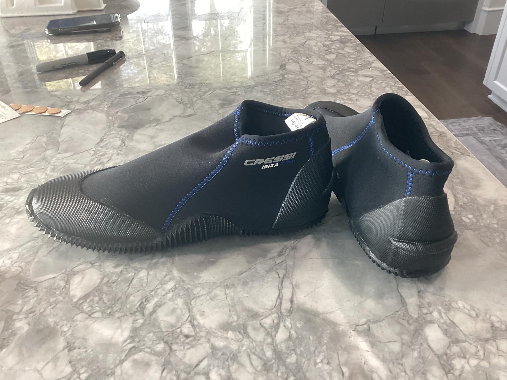 CRESSI Adult Neoprene Diving Boots with Anti-Slip Rubber Sole for Water Sports - Ibiza 3mm customer photo 1