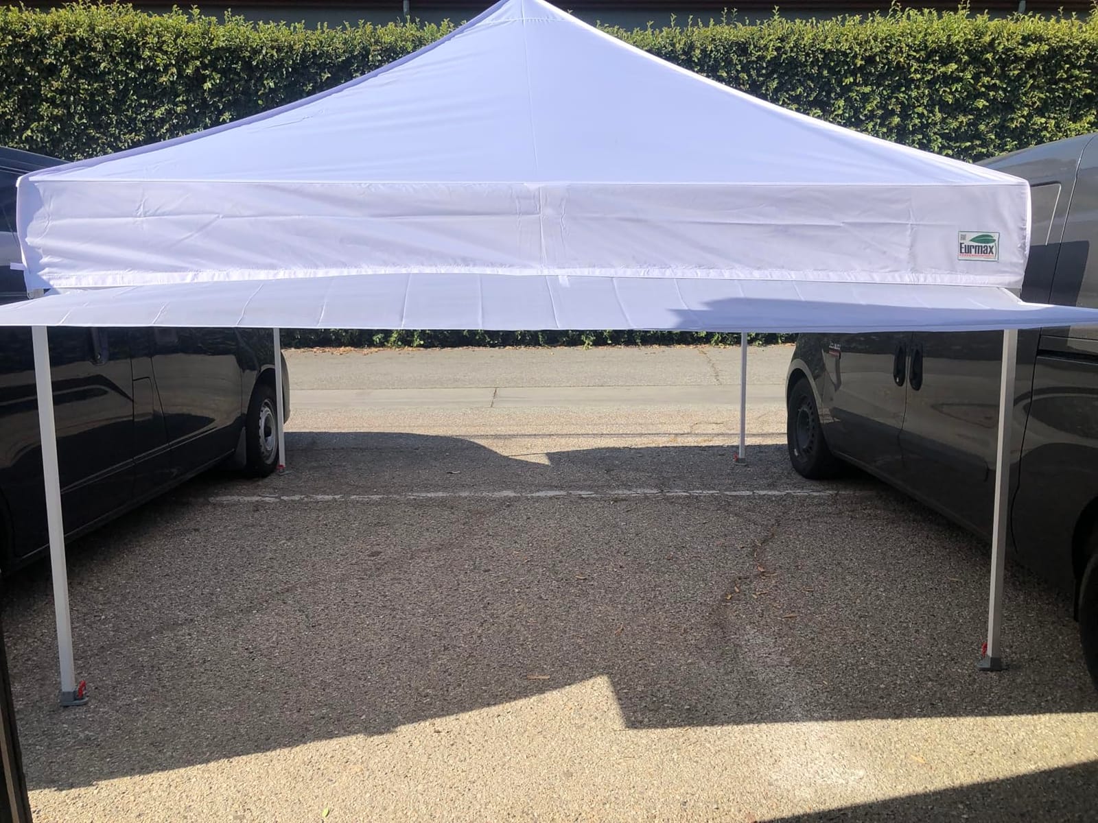 Eurmax USA 10x10 Pop Up Canopy, Commercial Tent with Patented No-Tip Rolling Bag, 30sqft Extension Awning & 4 Zippered Removable Walls, UV & Water Resistant, Heavy Duty Instant Shelter Gazebo, White customer photo 1