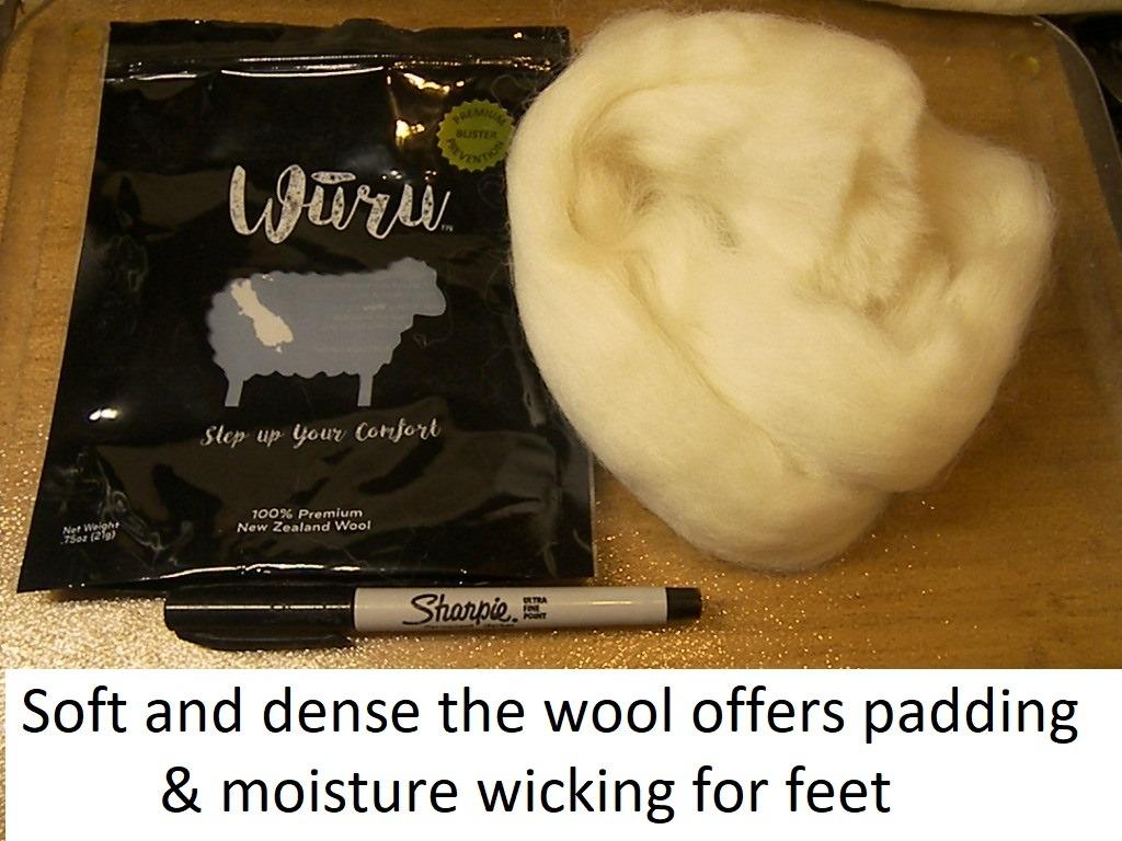 Blister Prevention Merino Wool Fleece - Natural Friction & Hot Spot Relief Padding for Hiking Socks, Running Shoes, Boots & Pointe Dance Shoes (0.75 oz) customer photo 1