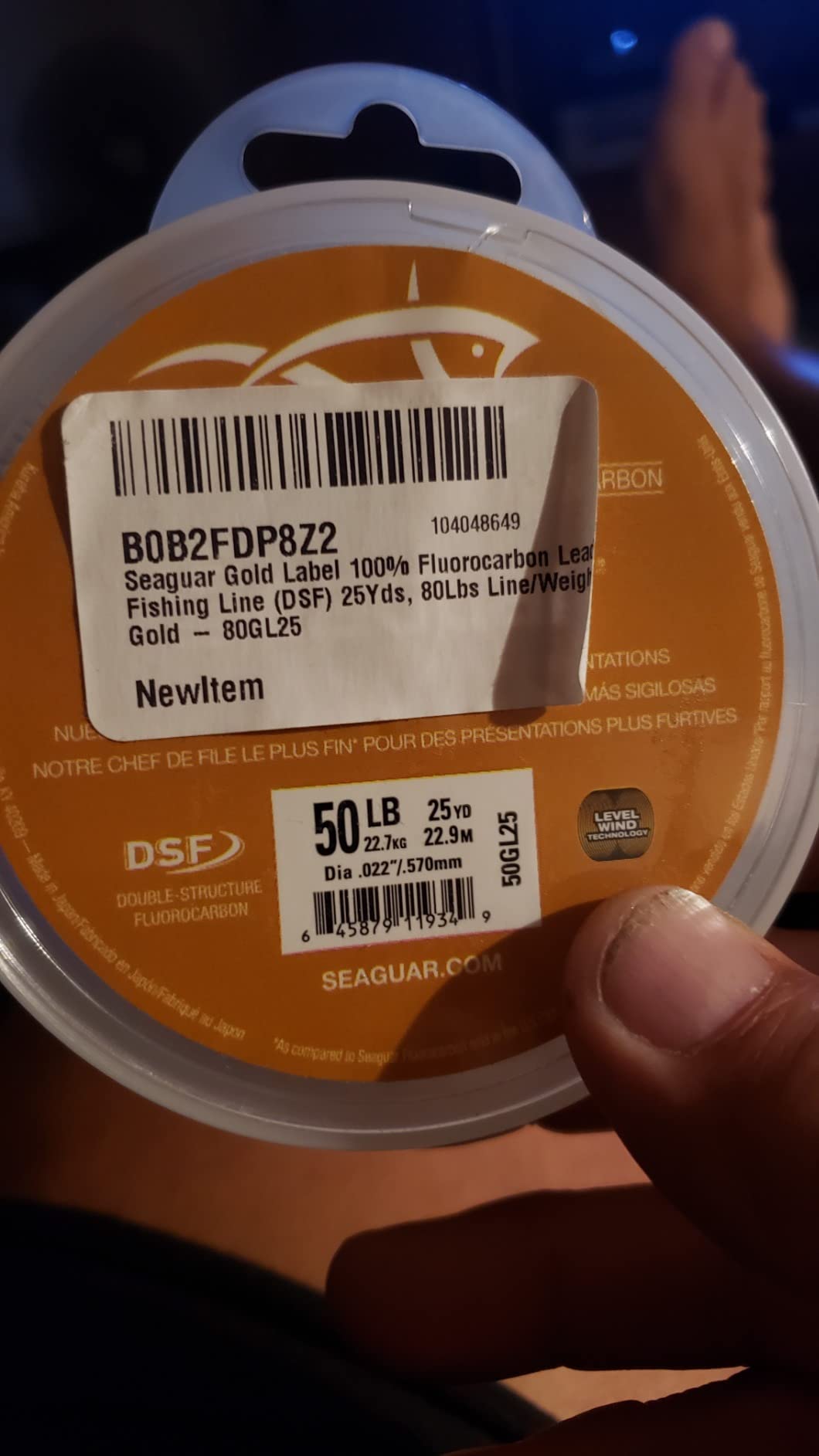 Seaguar Gold Label Fresh & Saltwater Fishing Leader Line, 100% Fluorocarbon customer photo 2