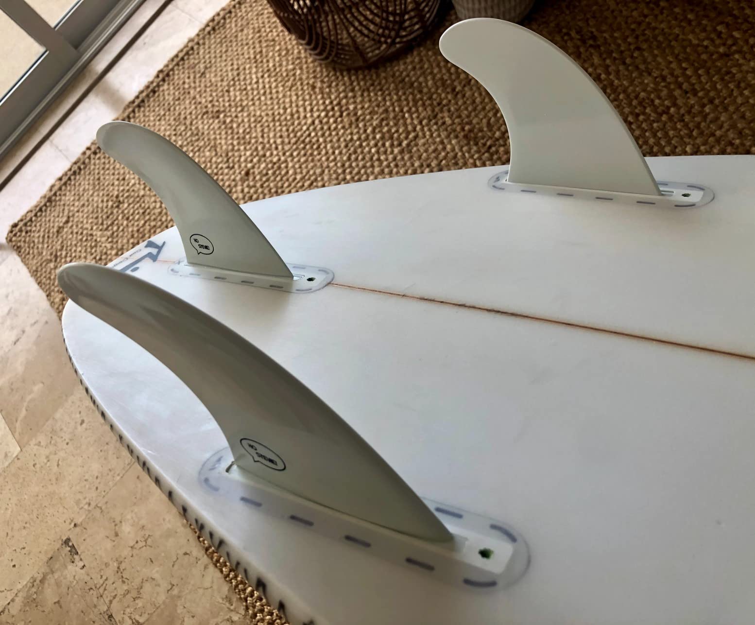 Ho Stevie! FRP Thruster (3) Surfboard Fins - Stronger Than Regular Nylon Fins - Performance and Maneuverability - Includes Travel Case, Screws, Wax Comb and Fin Key customer photo 1