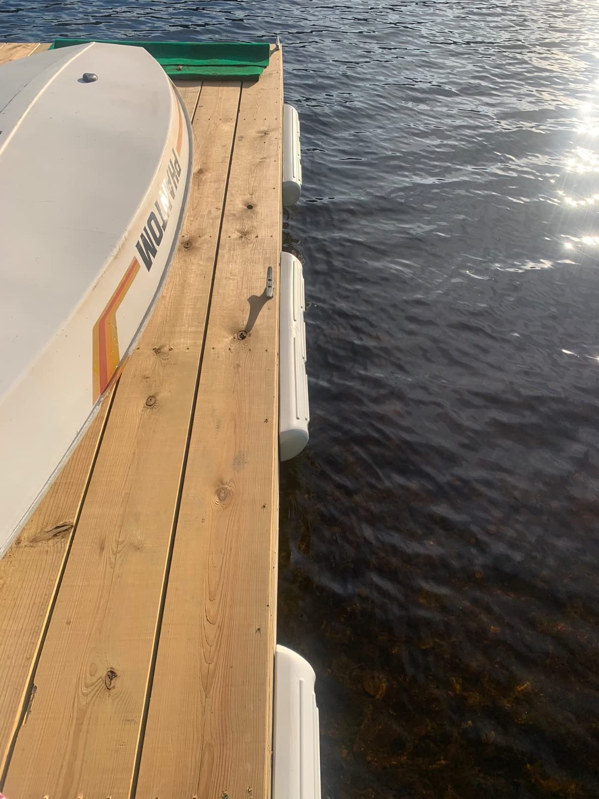 Attwood 93537-1 Dock Fender - Long, White, Standard customer photo 1