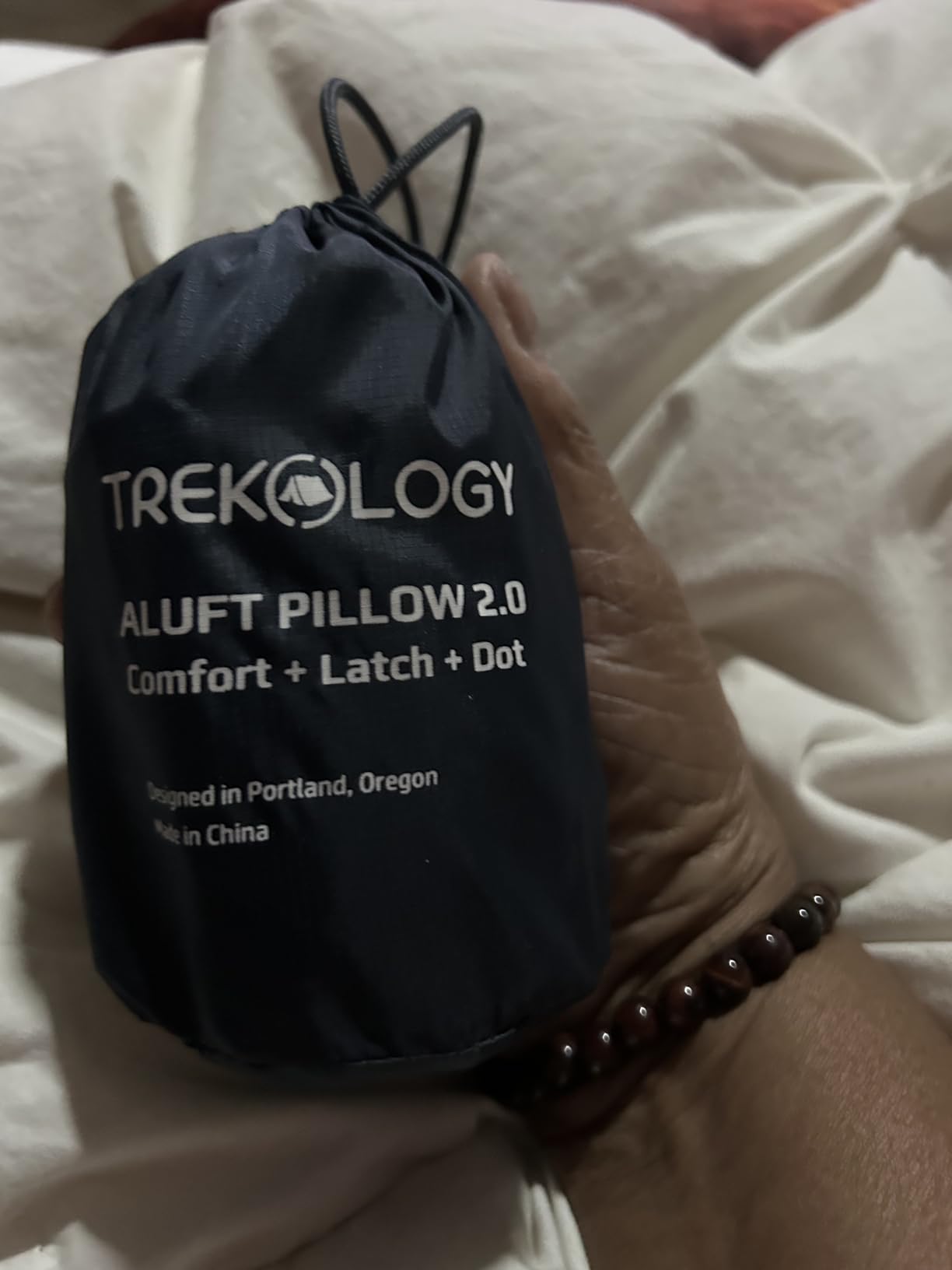 TREKOLOGY Ultralight Inflatable Camping Travel Pillow - ALUFT 2.0 Compressible, Compact, Comfortable, Ergonomic Inflating Pillows for Neck & Lumbar Support customer photo 1