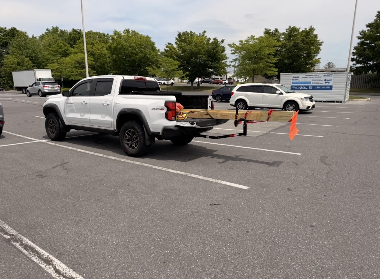 MaxxHaul 70229 Pick-Up Truck Bed Extender - 350 lb Capacity For Ladder, Rack, Canoe, Kayak, Long Pipes and Lumber, Black, 53.2 x 17.2 x 2.5 inches customer photo 2