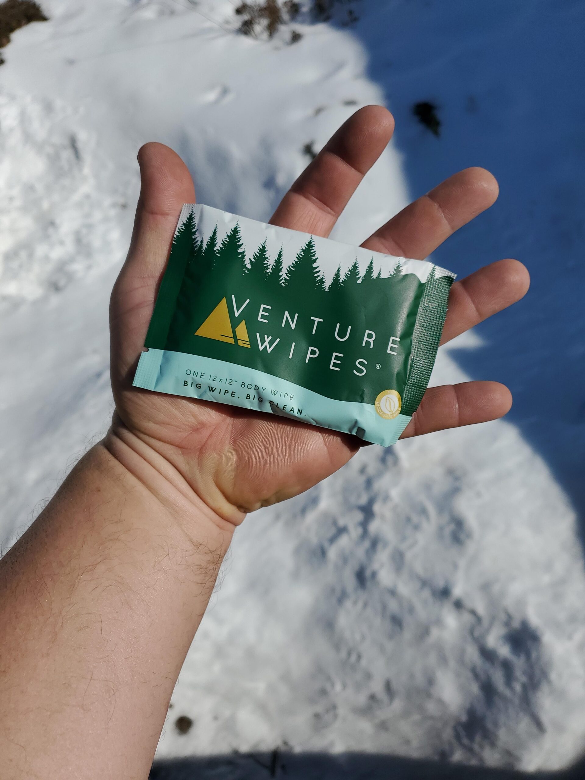 Venture Wipes Body Wipes, Camping Wipes, Tea Tree Oil, 25 Count | Biodegradable Wipes for Adults, Infused with Aloe and Vitamin E, Individually Wrapped for On-the-Go Use, Ideal for Camping customer photo 2