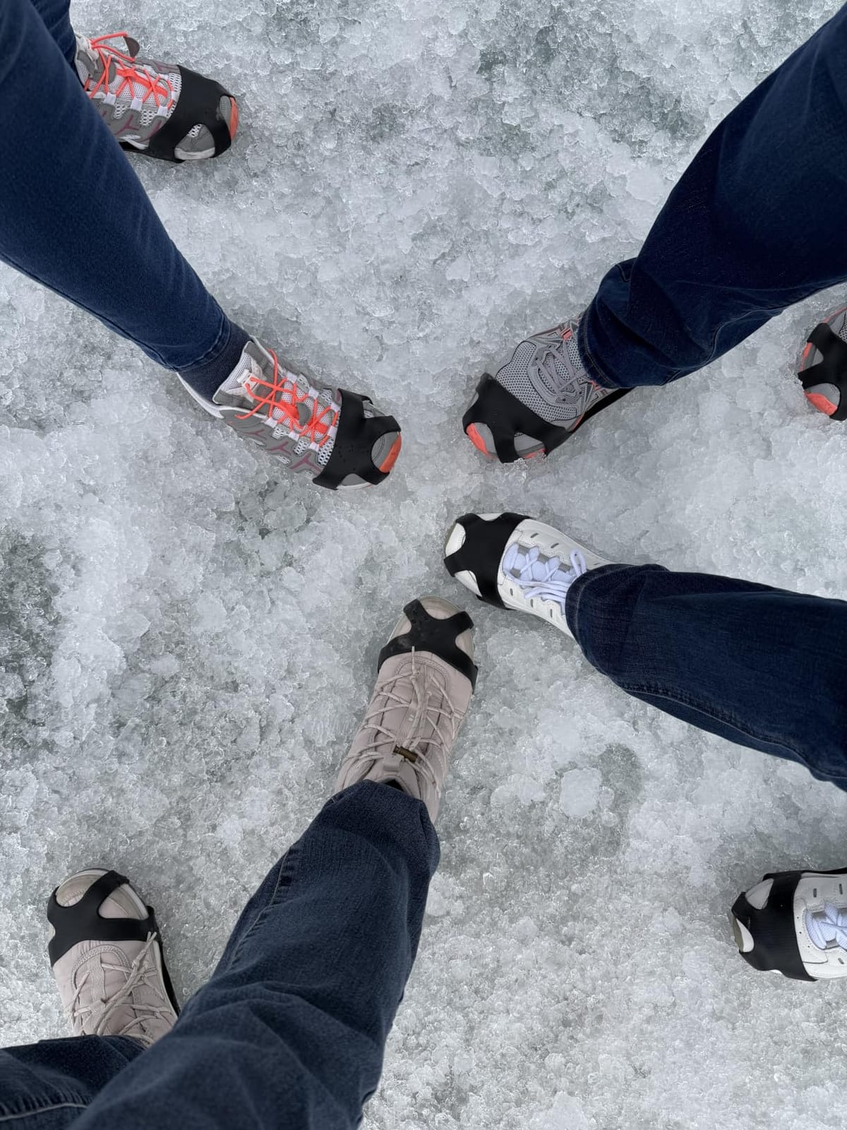 Aliglow Ice Cleats Crampons for Shoes and Boots - Snow Steel Traction Grips customer photo 2