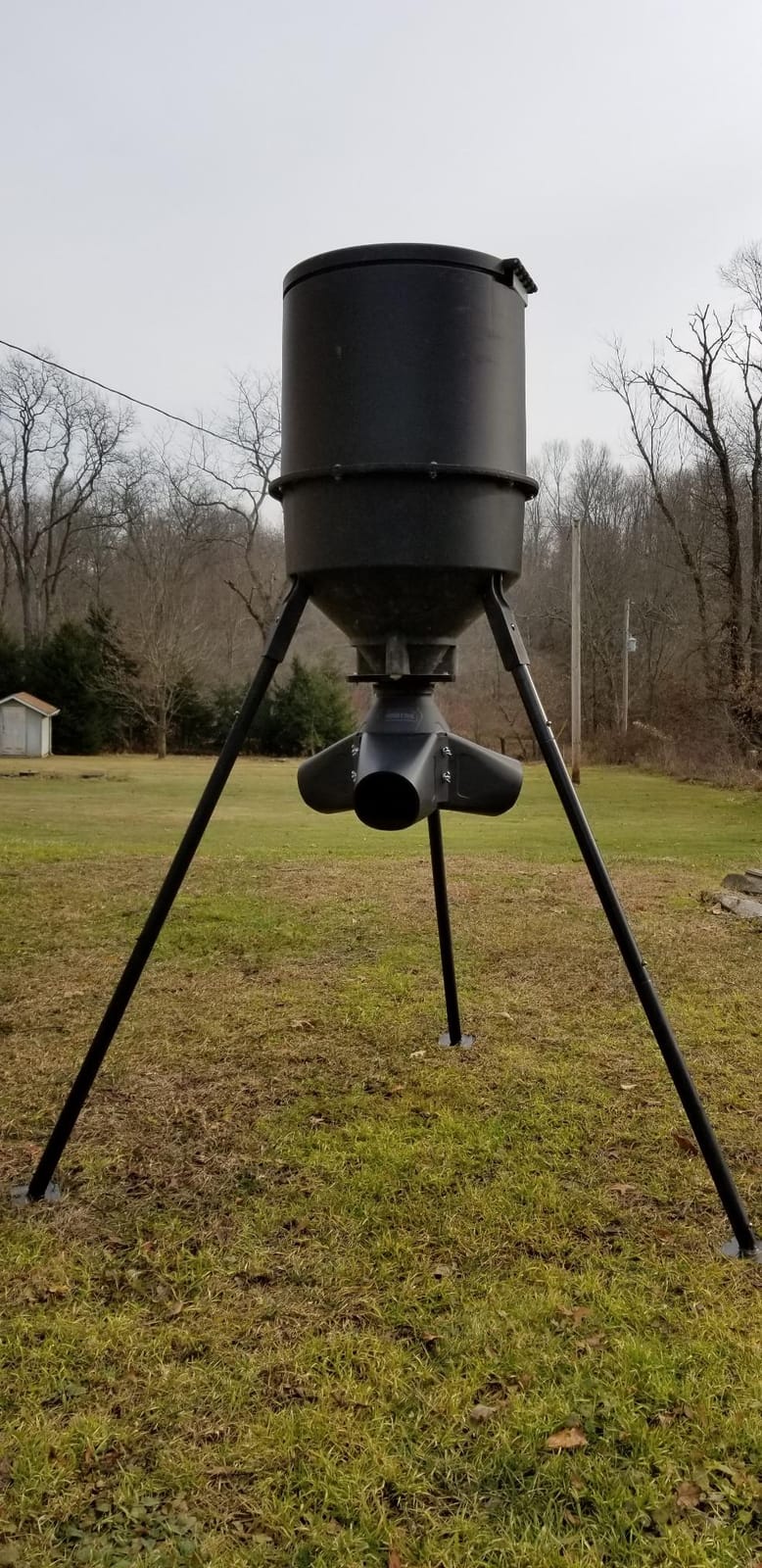 Moultrie Gravity Feeder Kit with Quick-Lock Adapter | Gravity-fed design, no power needed, easy conversion kit, protein pellet ready, rugged construction customer photo 1