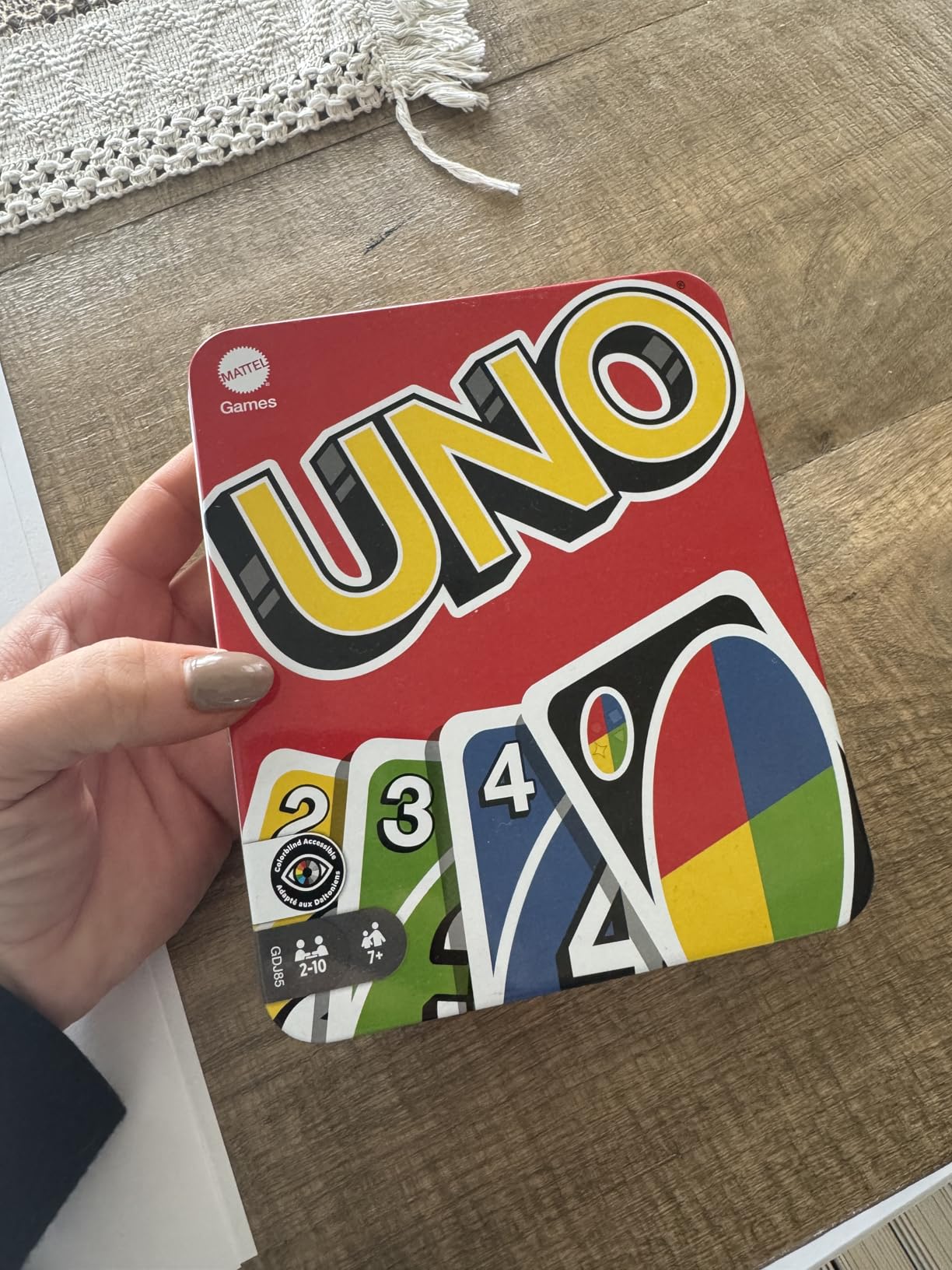 Mattel Games UNO Card Game for Kid, Adult & Family Nights & Parties, Travel & Vacations, Color Blind Accessible & Customizable Deck (Amazon Exclusive) customer photo 1