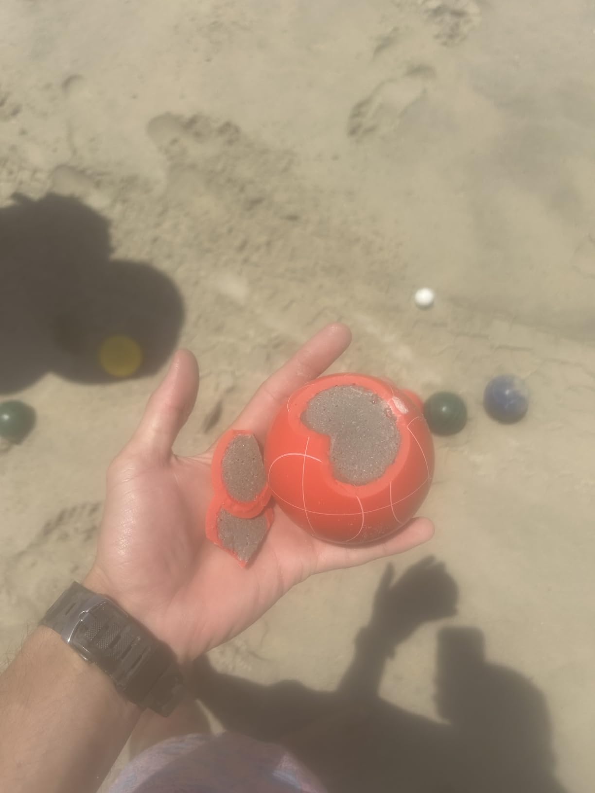 ropoda 90mm Bocce Ball Set with 8 Polyresin Balls Resin Bocce Ball Game Set | with Carrying Bag, Pallino, Measuring Rope for Backyard/Lawn/Beach/Outdoor customer photo 1