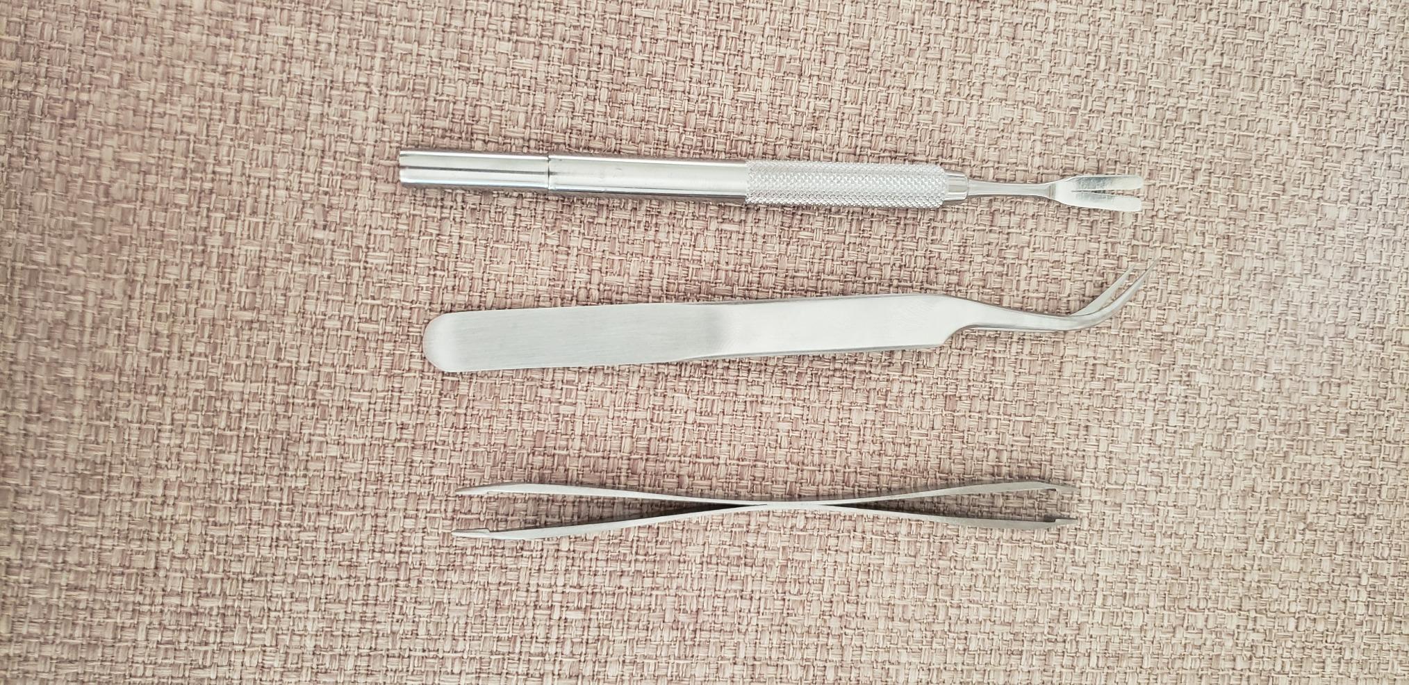 3 Pack Tick Remover Tool Set Stainless Steel Tick Remover Kit | One Double-Ended Tweezer, One Single Ended Hook Tool and One Specially Shaped Super-Fine-Tip Tweezer for Cats And Dogs customer photo 2