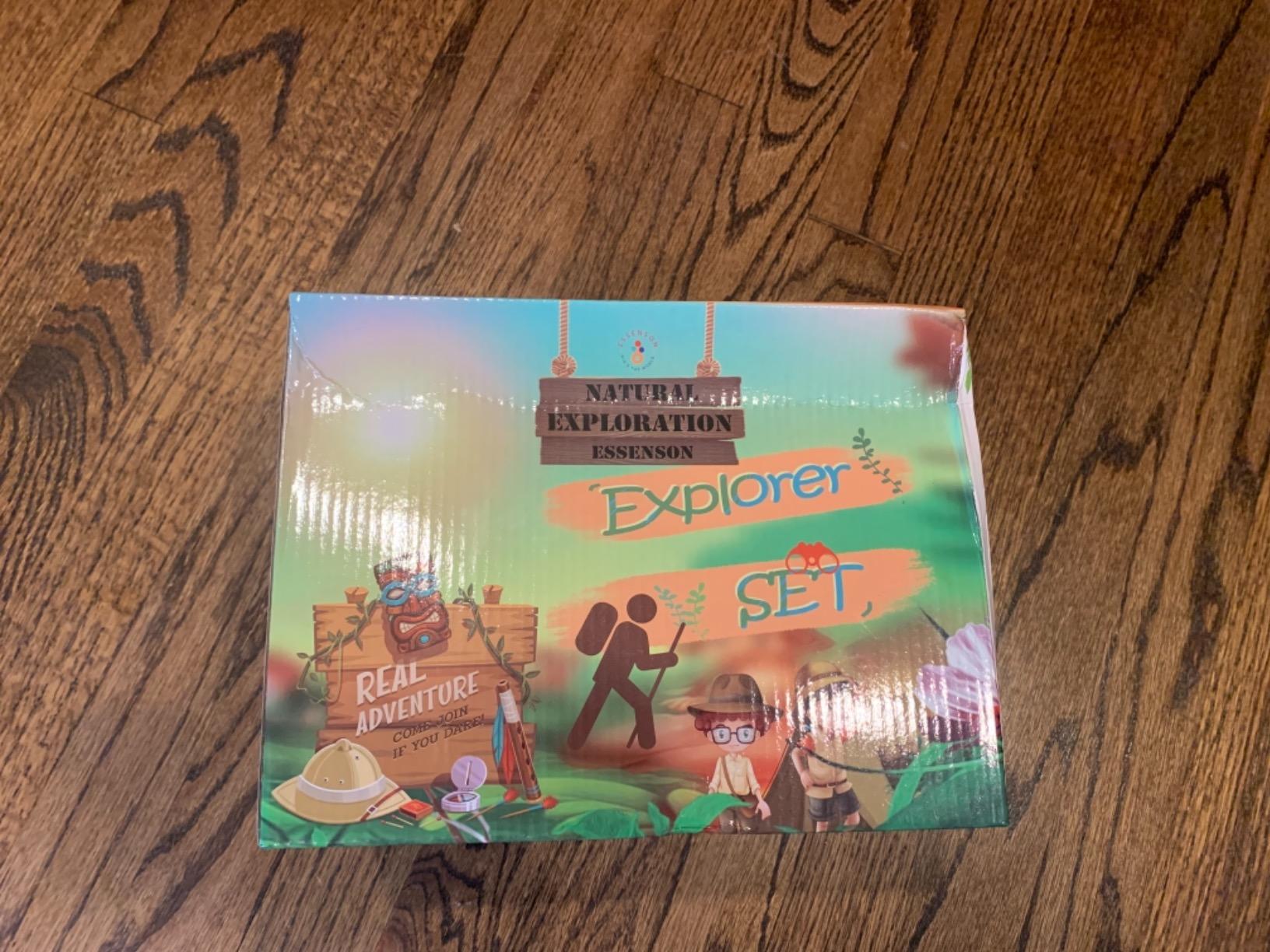ESSENSON Outdoor Explorer Kit & Bug Catcher Kit | Binoculars, Compass, Magnifying Glass, Critter Case and Butterfly Net, Age 3-12 Year Old customer photo 1
