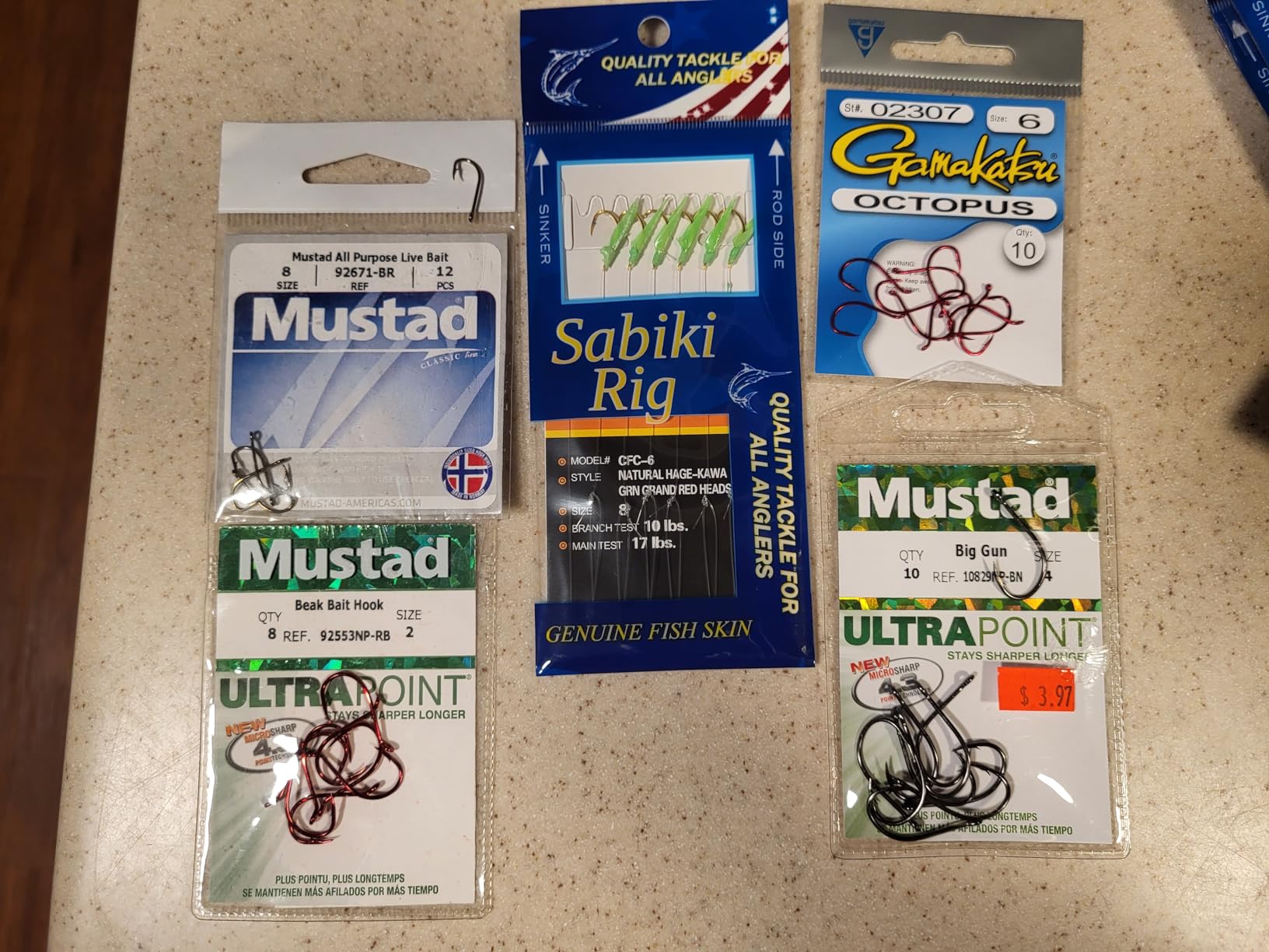 Fishing Bait Rigs Set 15 Packs String Hooks Glow Lure Rig Saltwater Surf Fishing Rigs with Real Fish Skin, Sharp Hooks Swivels for Mackeral Herring Baitfish customer photo 2
