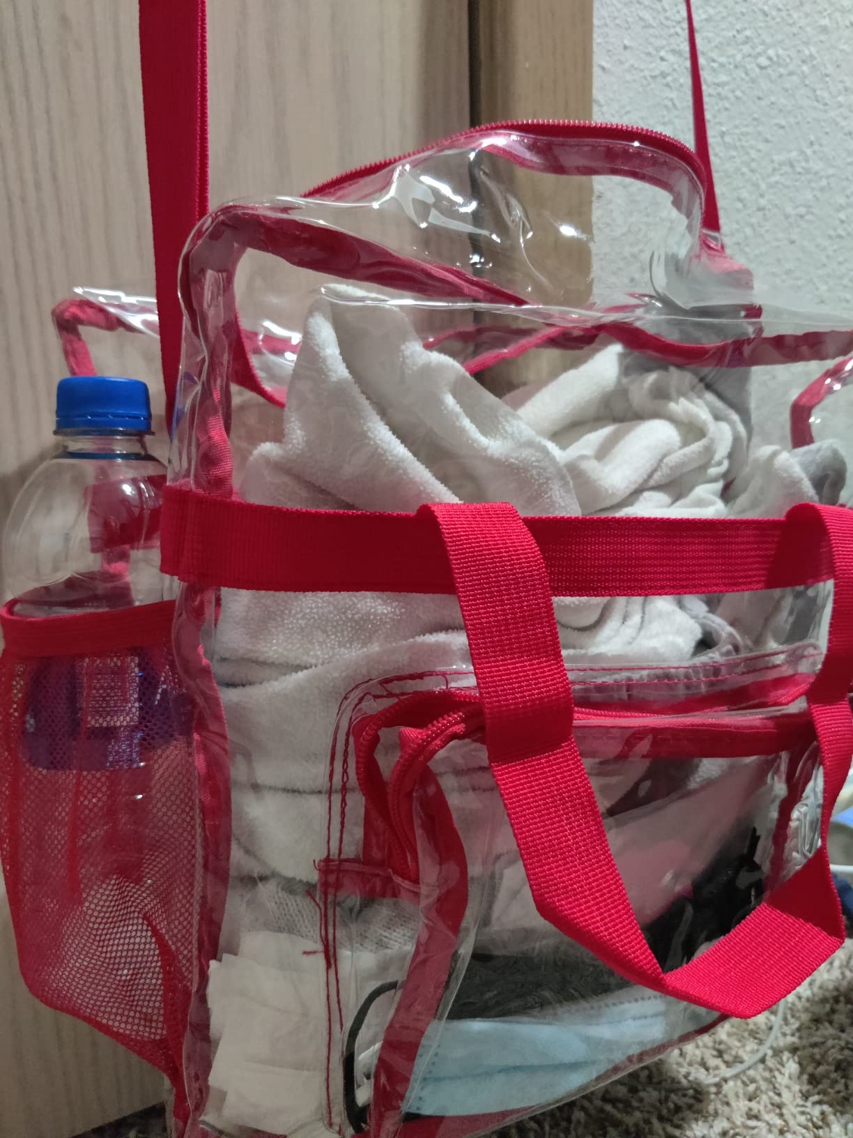 MAY TREE Clear Bag for Stadium Events, 12x5.5x12 Clear Tote Bag for Work customer photo 2
