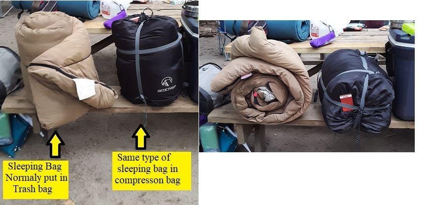 REDCAMP Sleeping Bag Stuff Sack, Black M, L, XL and XXL Compression Sack customer photo 1