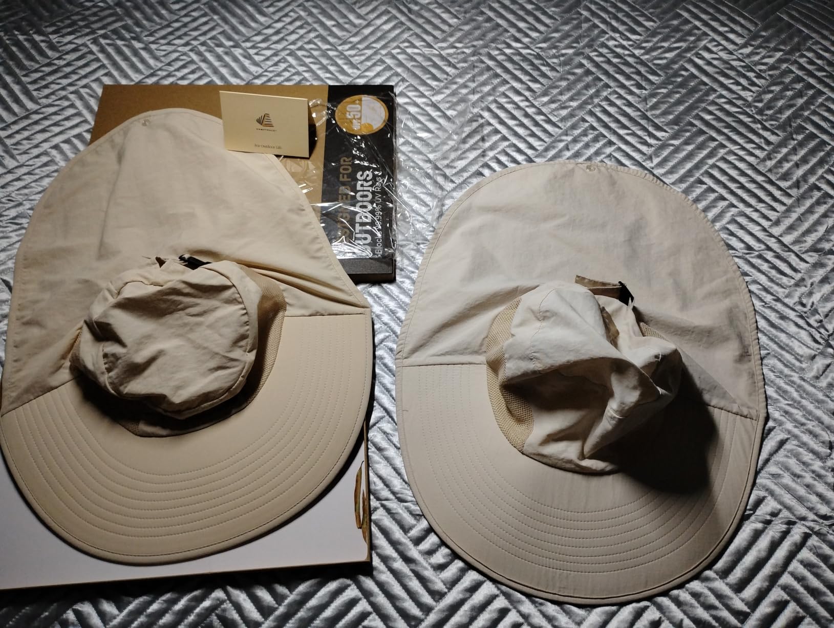 Sun Hats for Women Men with Neck Flap UV Protection Wide Shade customer photo 1