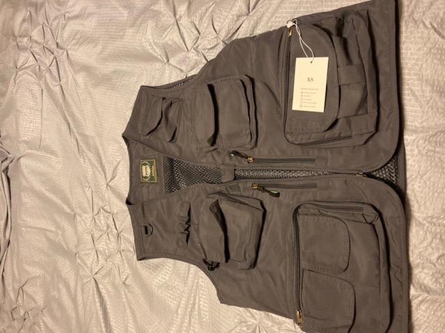 Men's Casual Lightweight Outdoor Fishing Work Safari Travel Photo Cargo Vest Jacket Multi Pockets customer photo 1