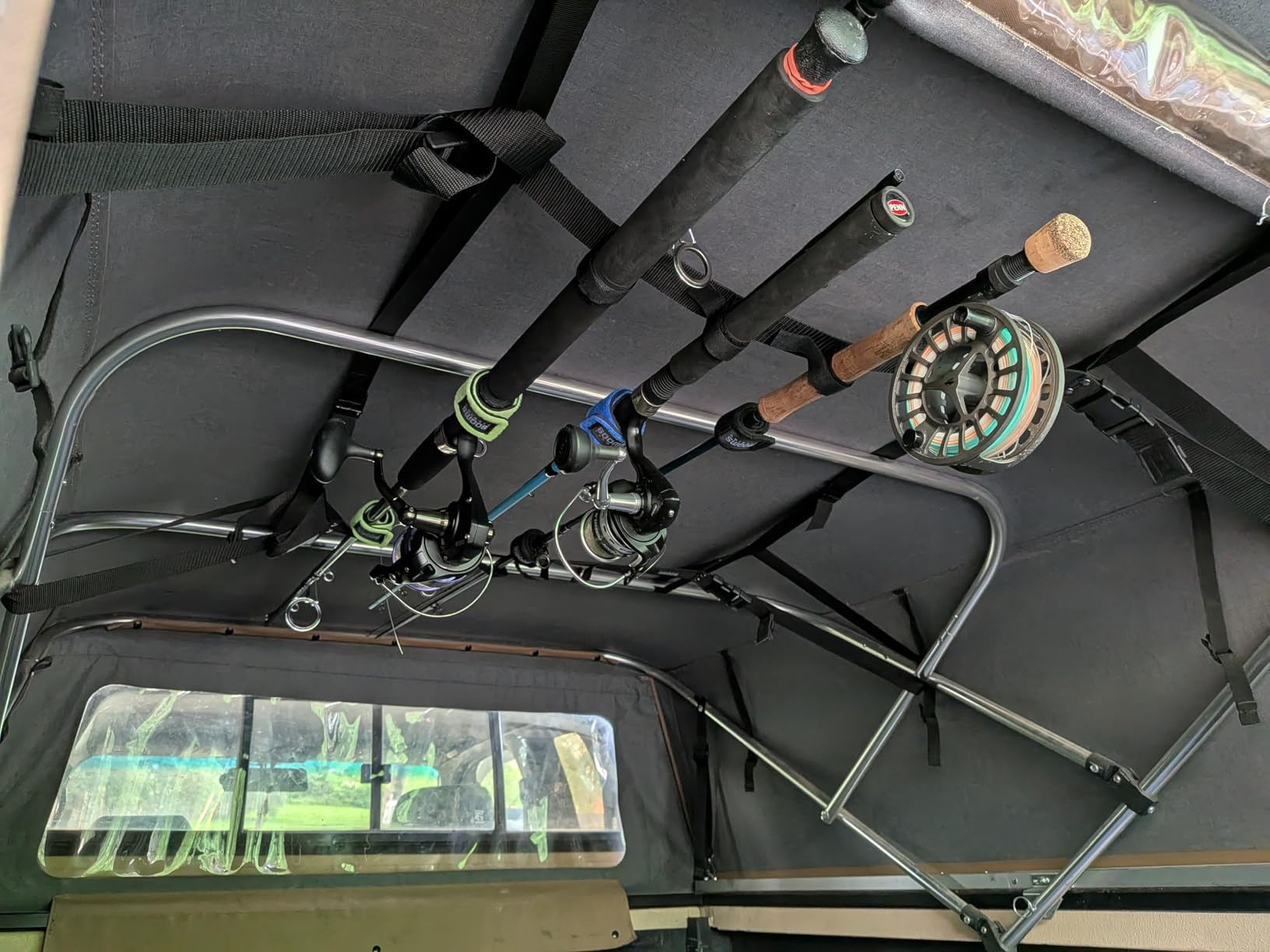 Booms Fishing VRC Vehicle Rod Carrier, Car Fishing Rod Holder, 2 Nylon Straps Adjustable Range 31.5