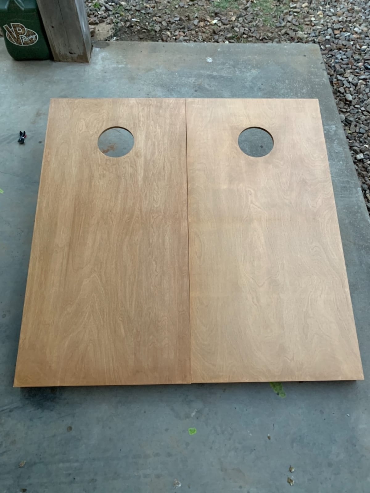 GoSports 4 ft x 2 ft Regulation Size Wooden Cornhole Boards Set with Light Brown Finish - Includes Carrying Case customer photo 2