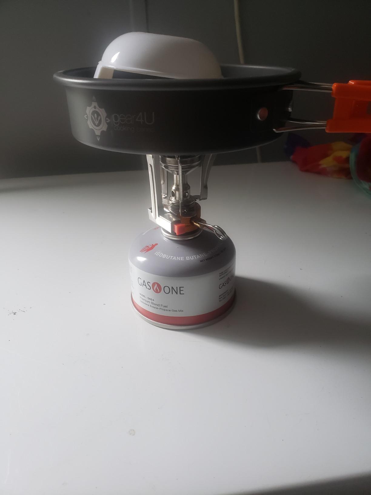 GasOne Camping Fuel Blend Isobutane Fuel Canister 100g (4 Pack) customer photo 2